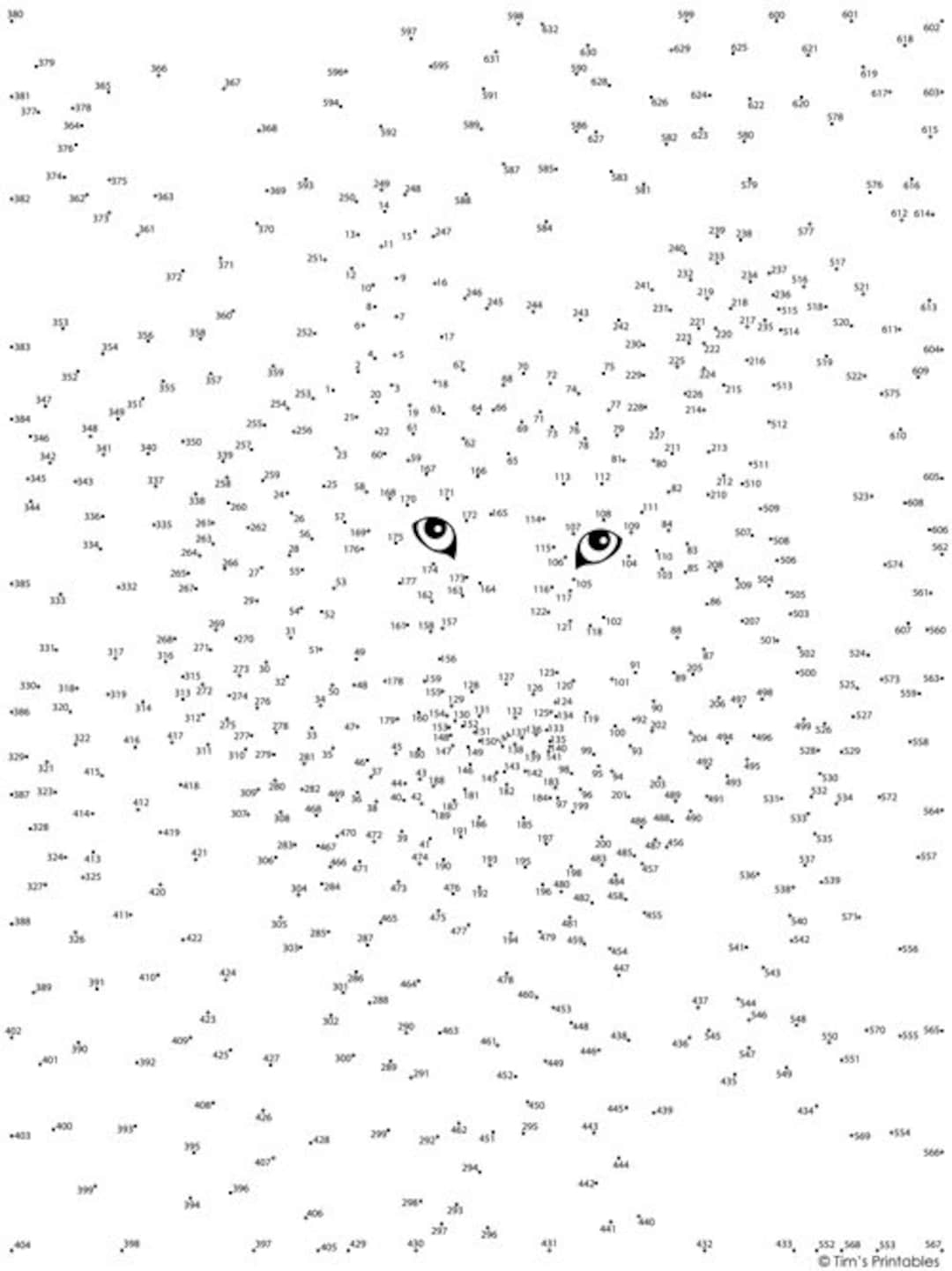 Animal Extreme Difficulty Dot to dot Connect The Dots Vol 1 PDF Etsy