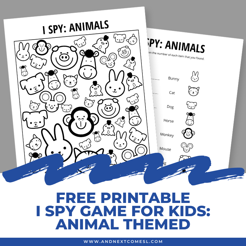 Free Printable I Spy Games
