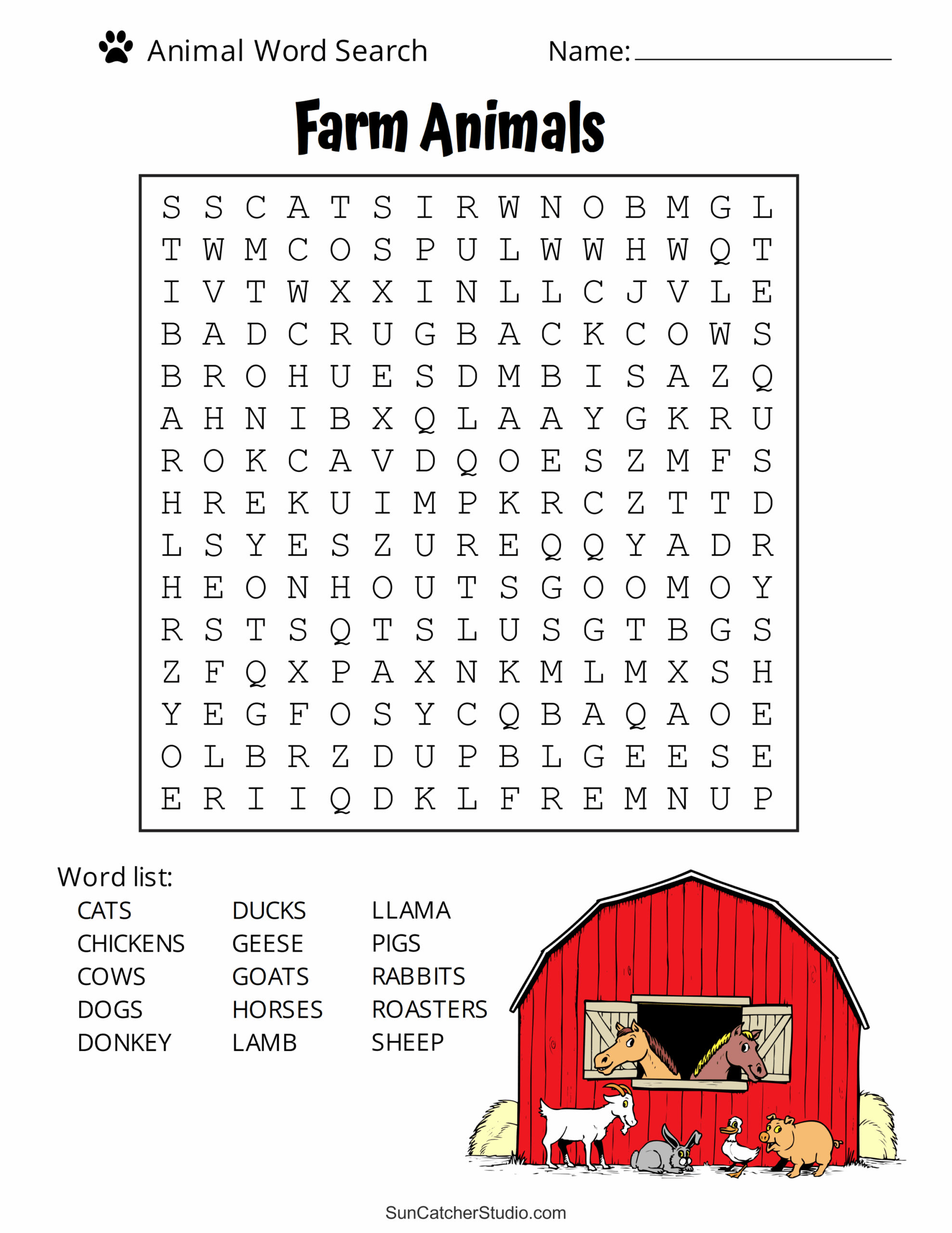 Animal Word Search Free Printable Dog Pet Dinosaur Puzzles Free Printables Monograms Design Tools Patterns U0026 DIY Projects