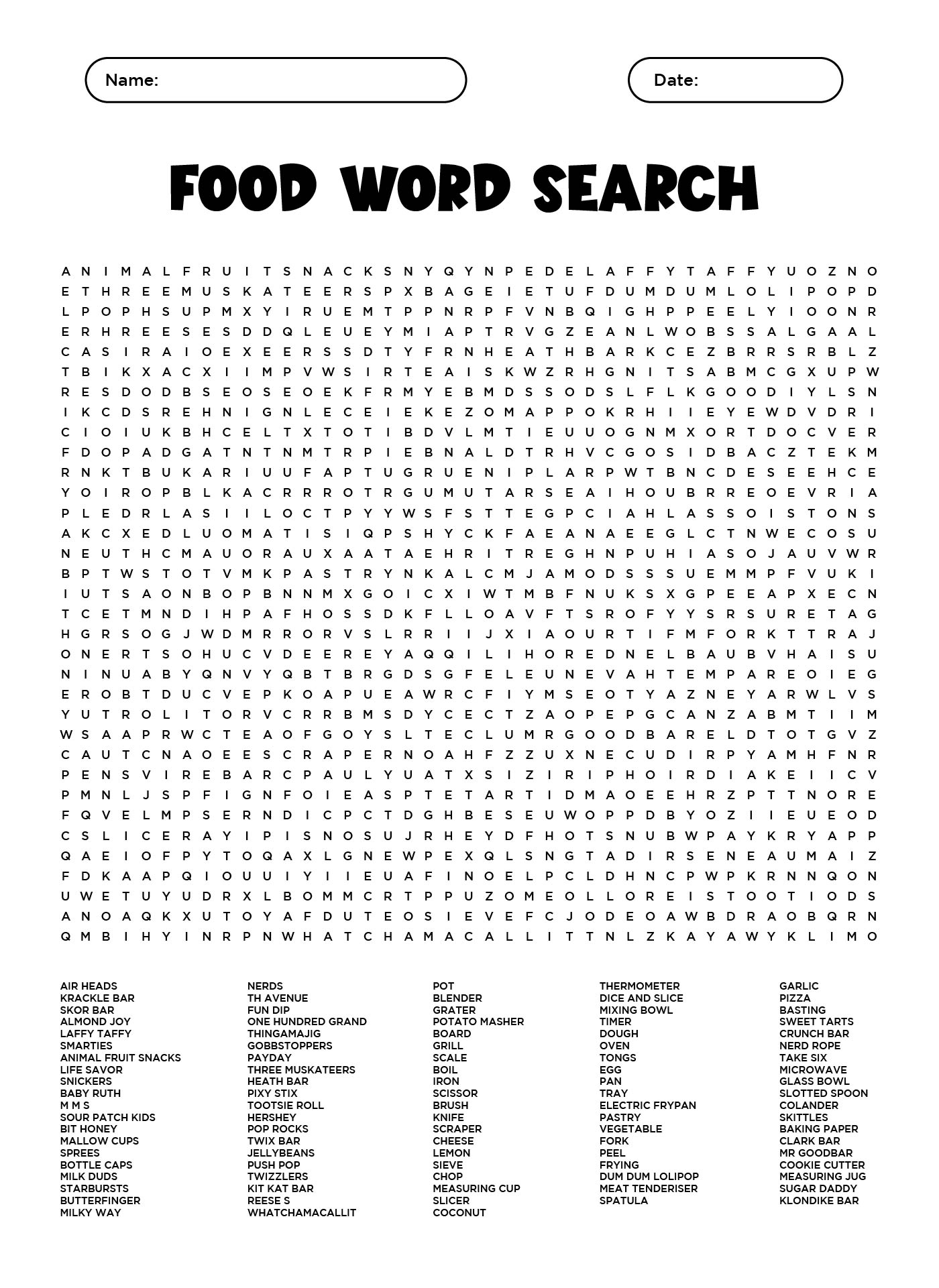 Difficult Word Search Printable Free