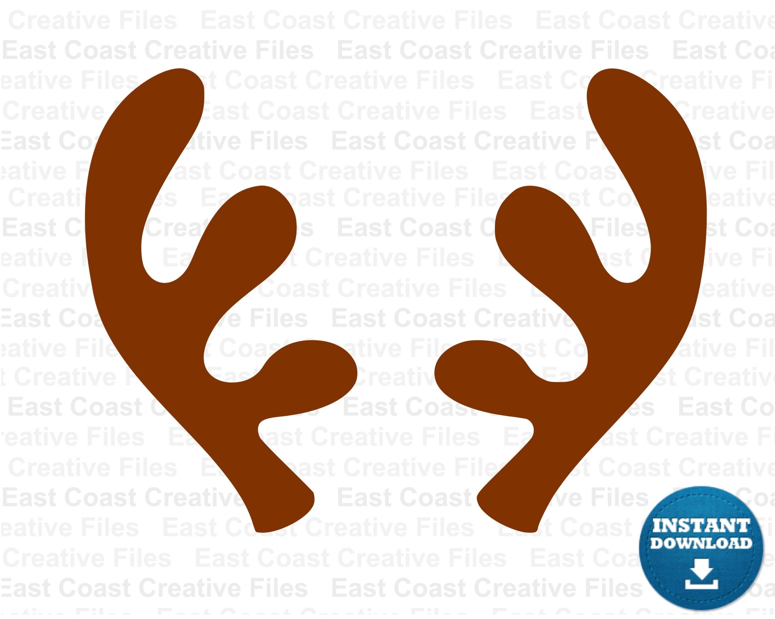 Antlers SVG Deer Svg Reindeer Antlers Svg Dxf Eps Png Digital Download