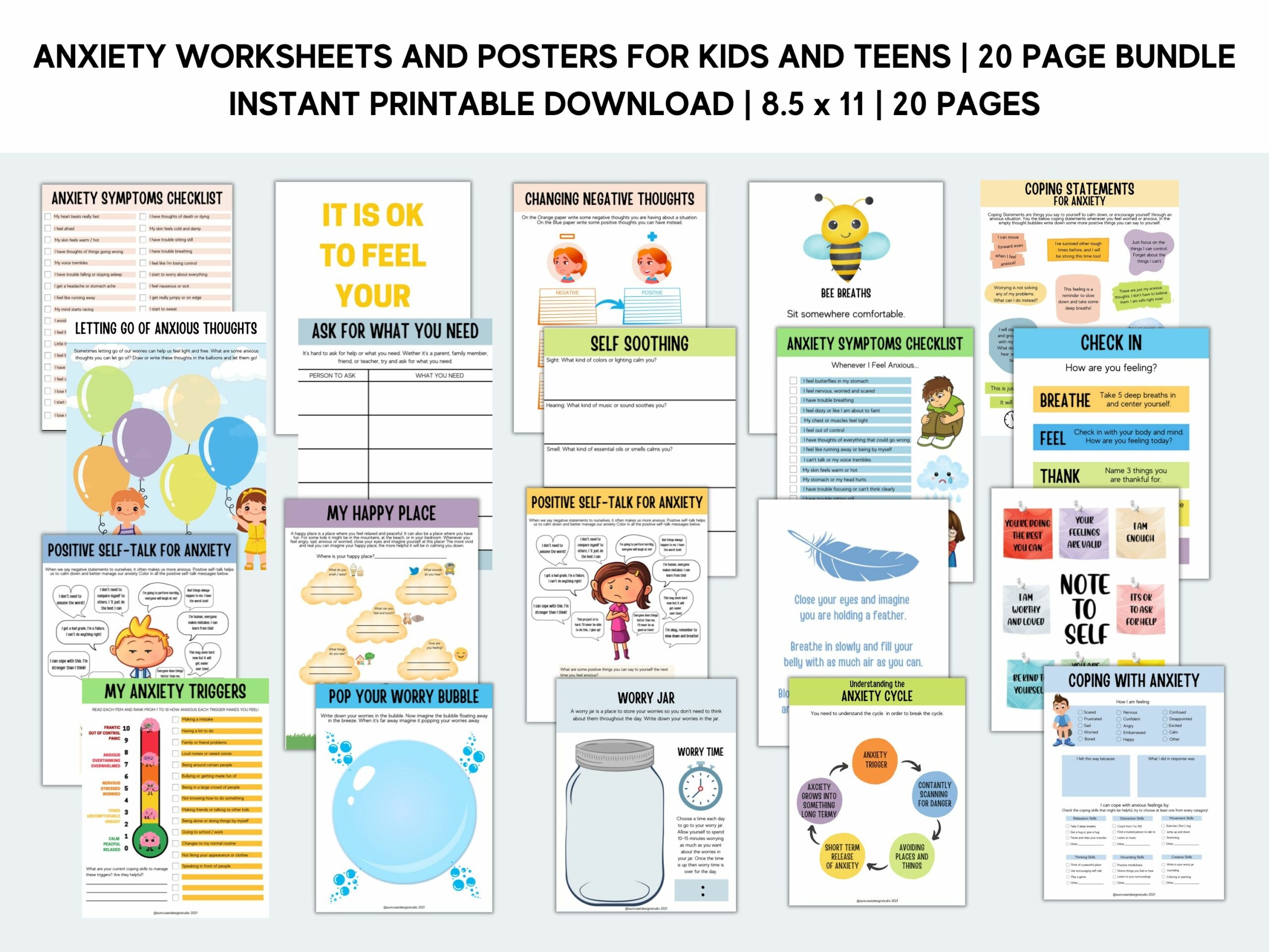 Free Printable Anxiety Worksheets