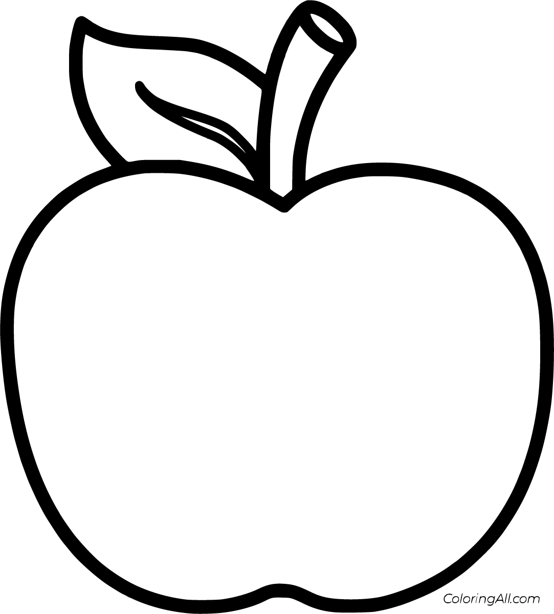 Apple Coloring Pages 33 Free Printables ColoringAll