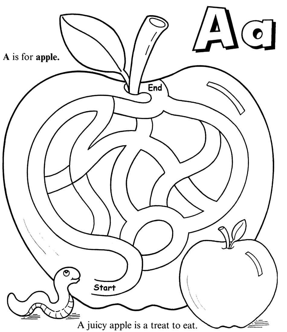 Apple Coloring Pages Printable Coloring Pages FREE