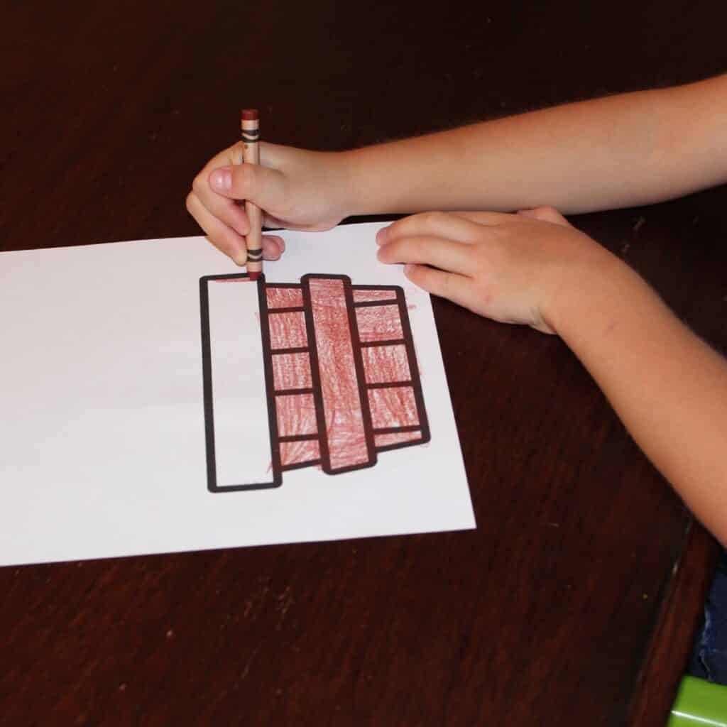 Apple Stamping An Apple Basket Craft For Preschool 