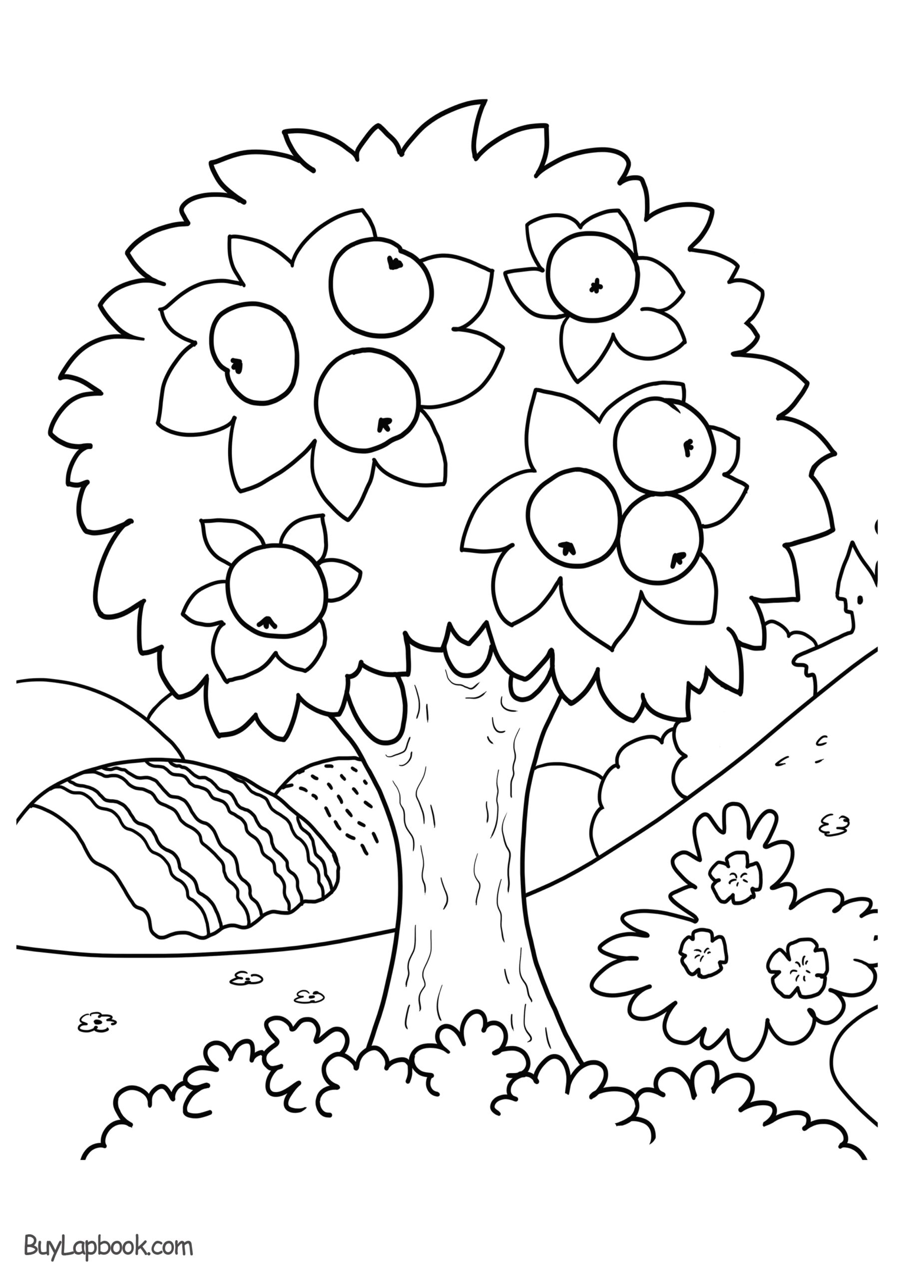 Free Printable Tree Coloring Pages