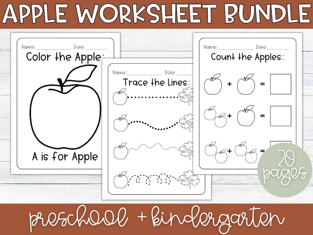 Free Printable Apple Worksheets