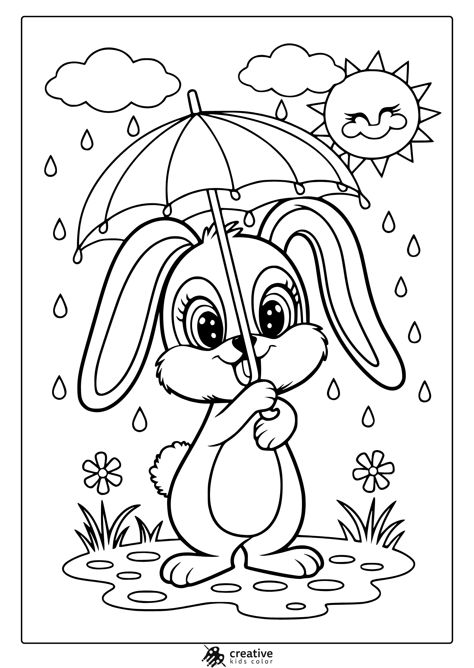 April Coloring Pages Free U0026 Fun Spring Printables 