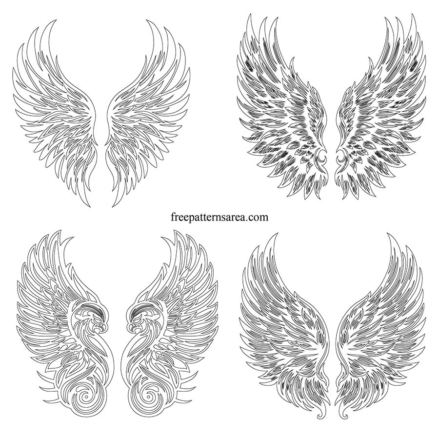 Free Printable Angel Wings Template