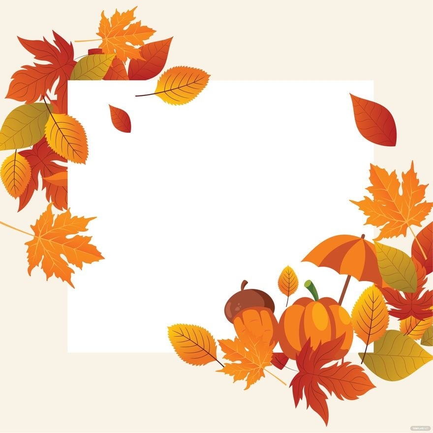 Autumn Border Design Vector In Illustrator SVG JPG PNG EPS Worksheets Library