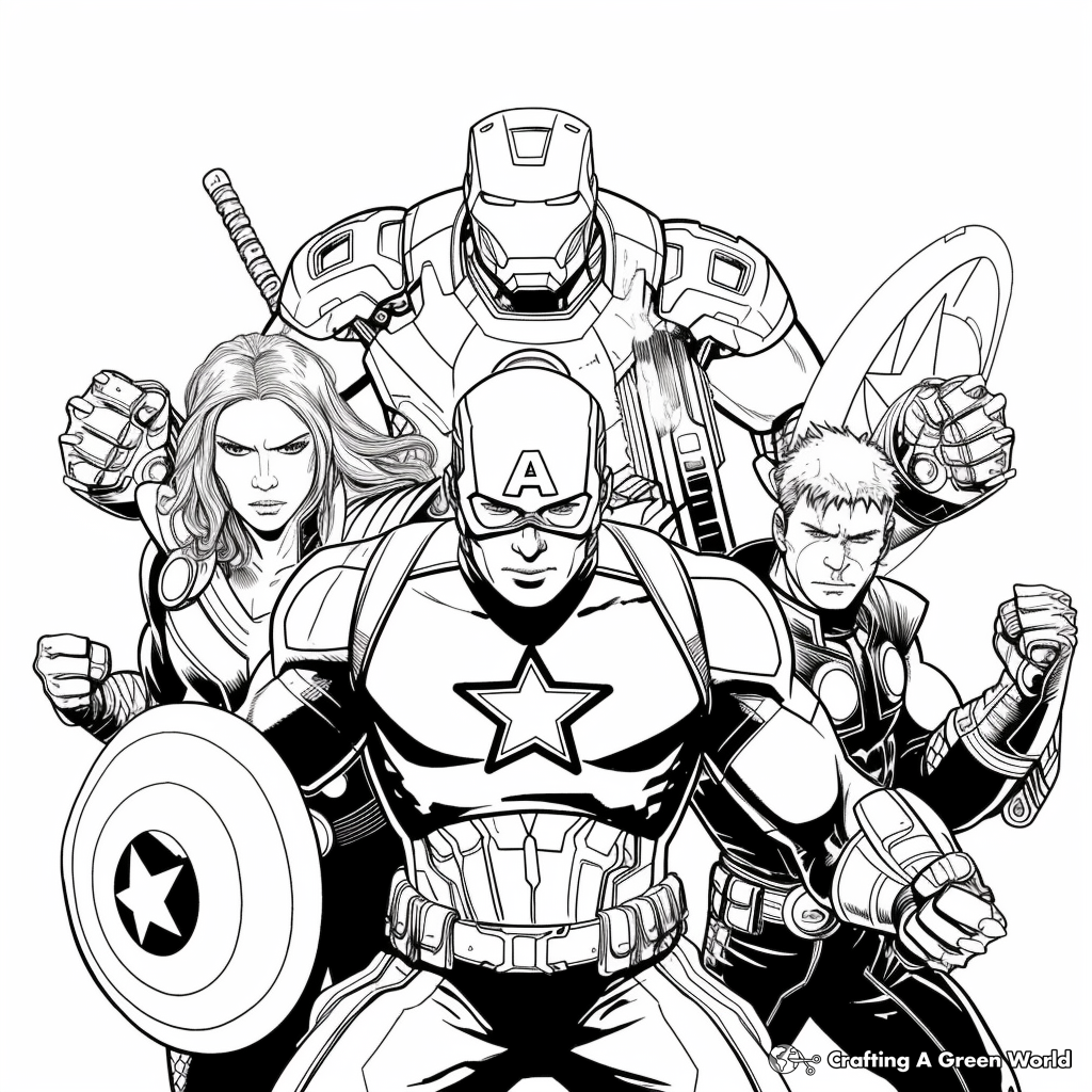Avengers Free Printable Coloring Pages