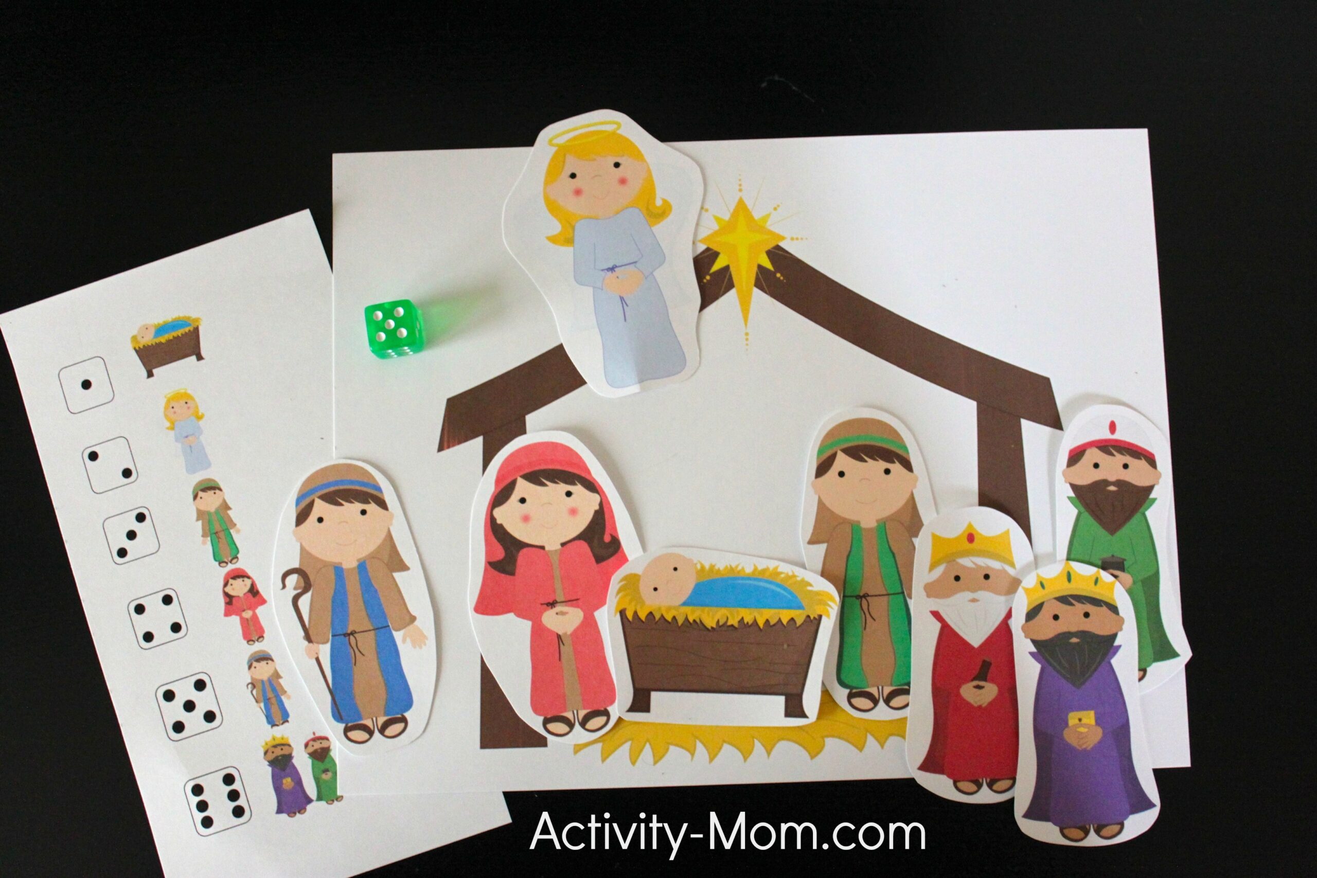 Away In A Manger Dice Game The Activity Mom