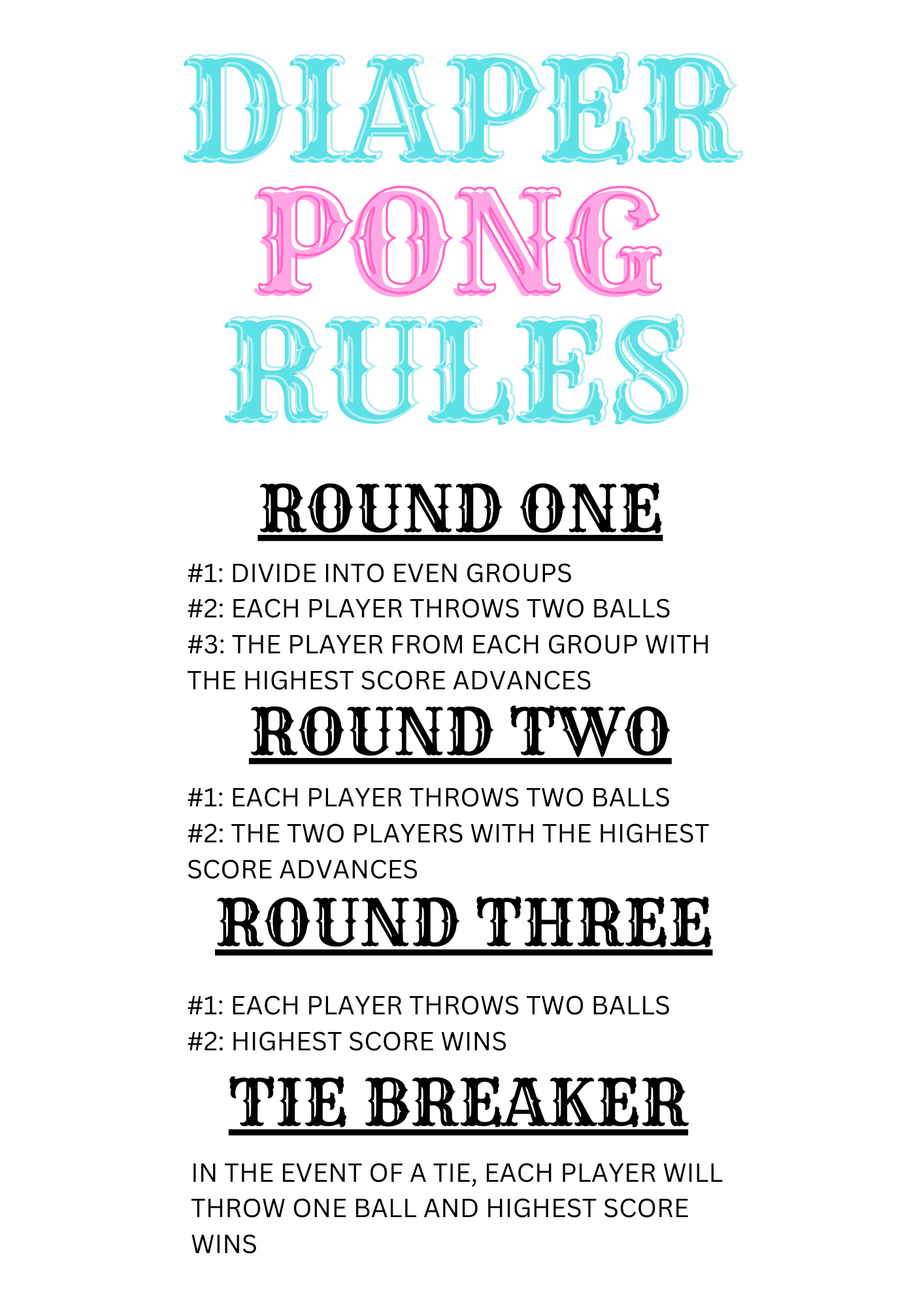 Baby Shower Games For Large Groups DIY Cuteness