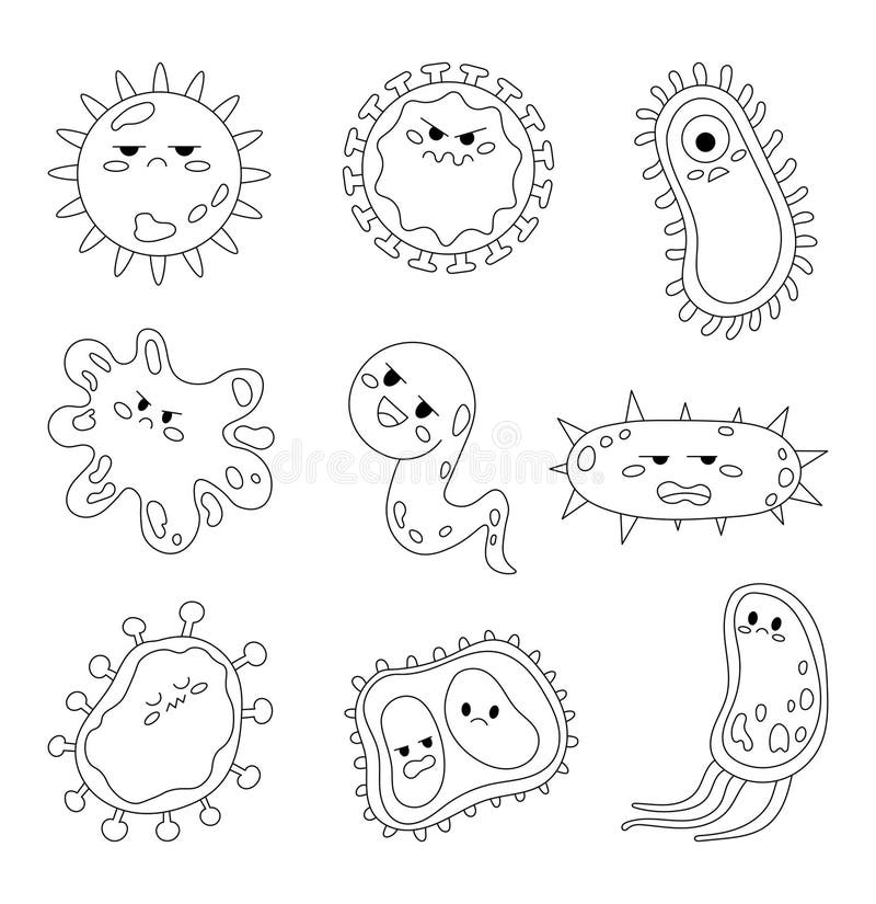 Bacteria Coloring Page Stock Illustrations 243 Bacteria Coloring Page Stock Illustrations Vectors U0026 Clipart Dreamstime