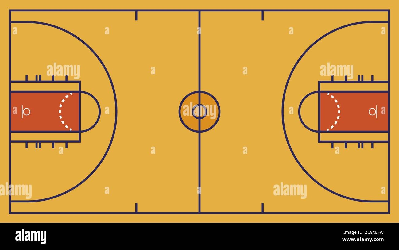 Free Basketball Court Printable