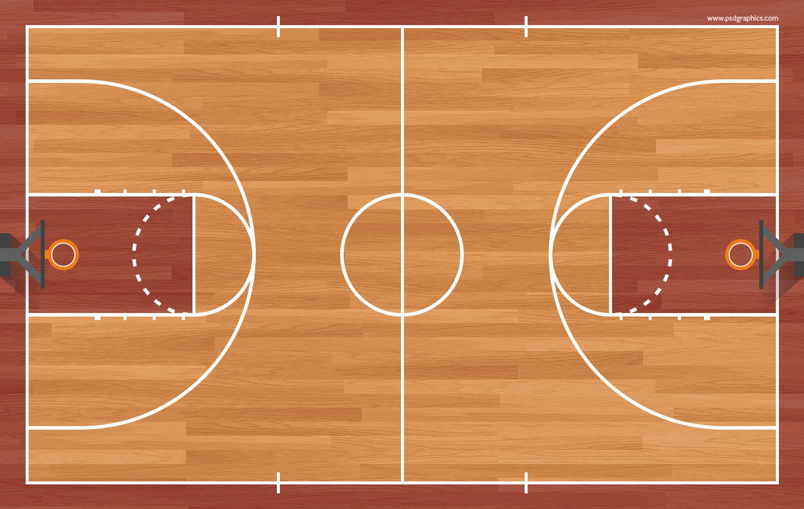 Basketball Court PSD PSDgraphics