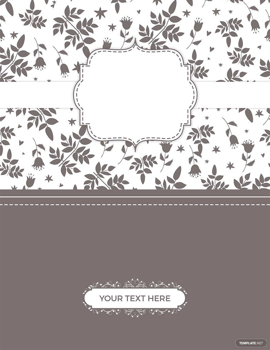 Beautiful Binder Cover Template In Pages PSD Word Publisher PDF Download Template