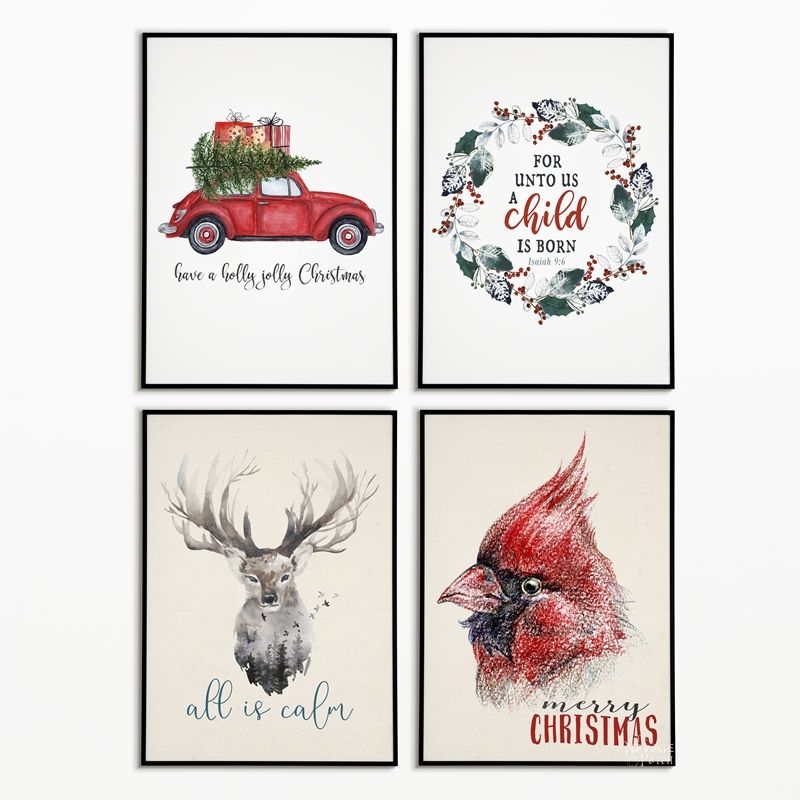 Beautiful FREE Watercolor Christmas Printables The Navage Patch