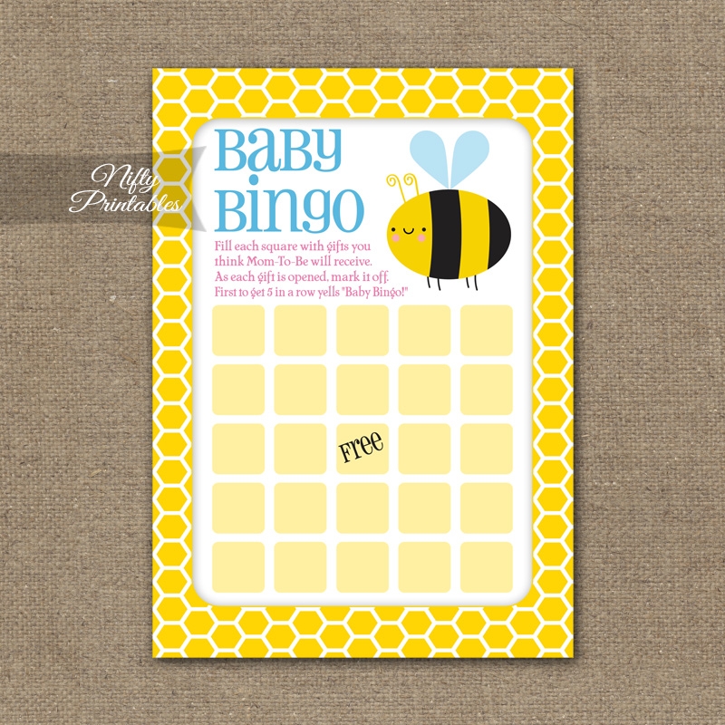 Baby Bingo Printable Pdf Free