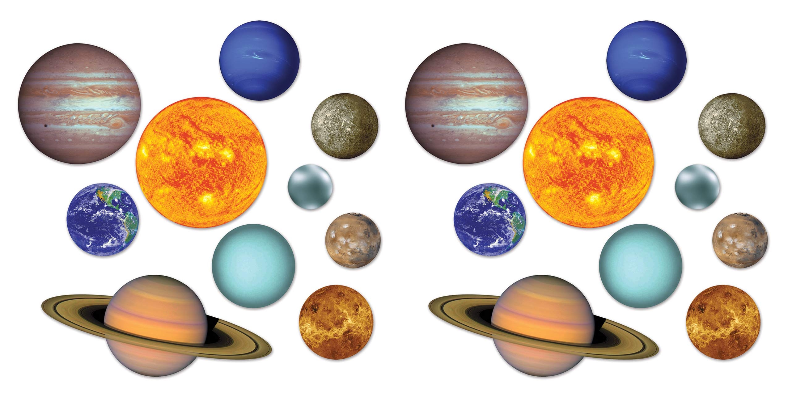Beistle 54755 20Piece Solar System Cutouts 4 25