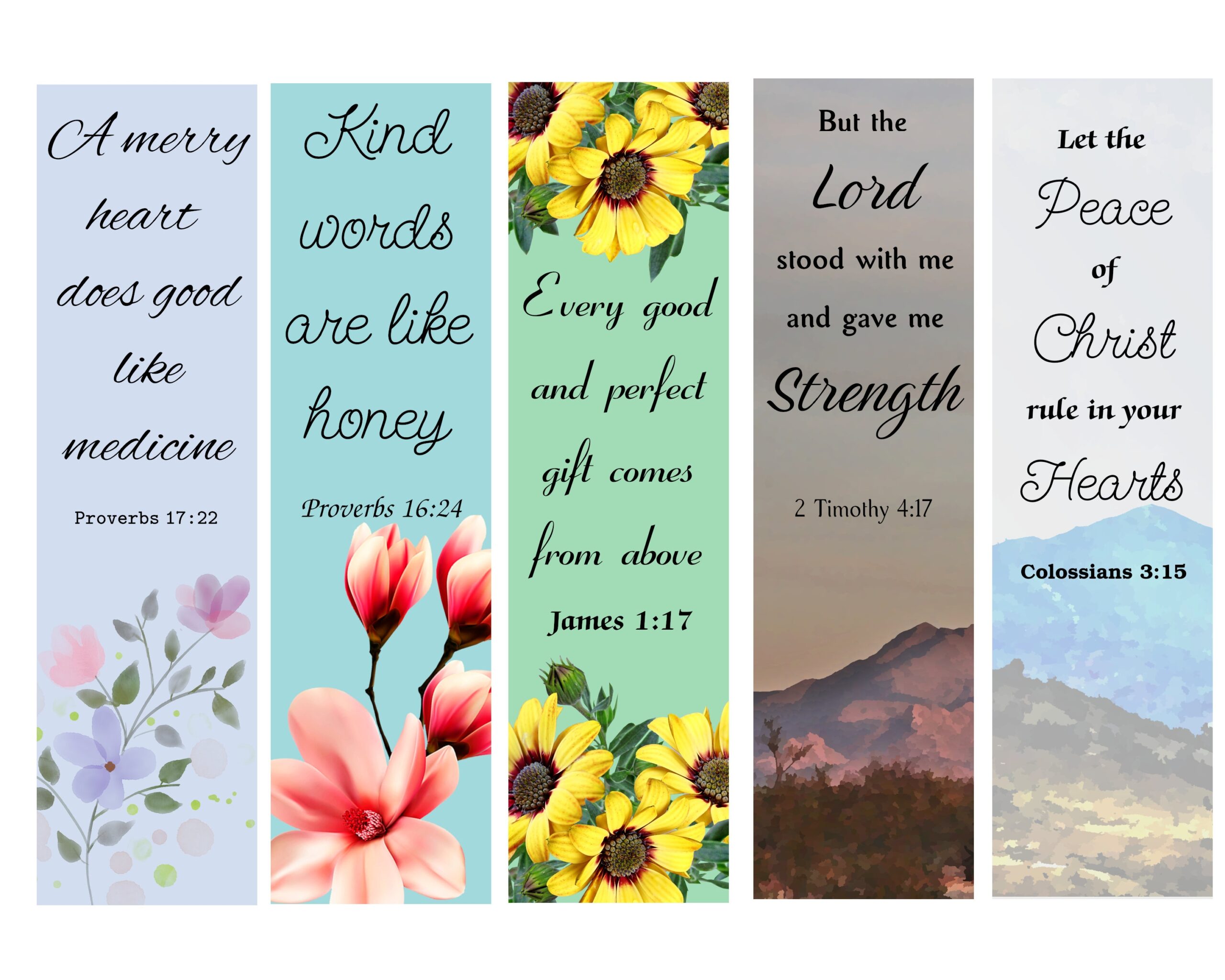 Free Printable Christian Bookmarks