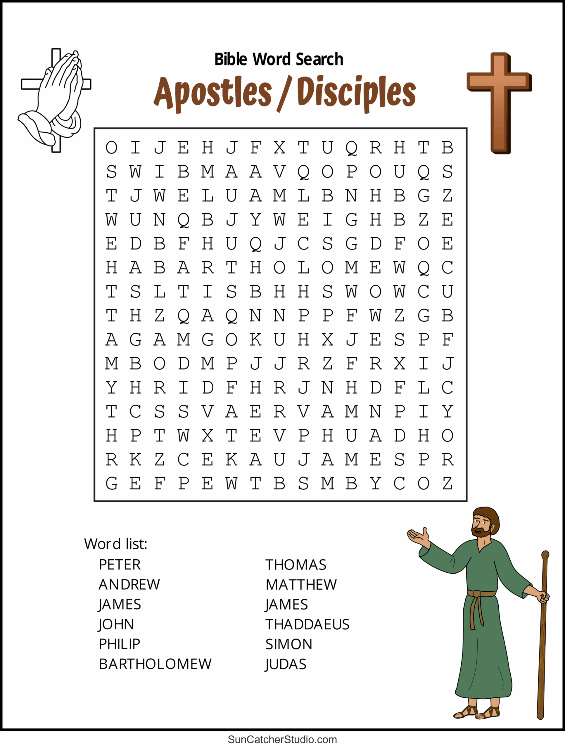Bible Word Search Free Printable Christian Puzzles Free 