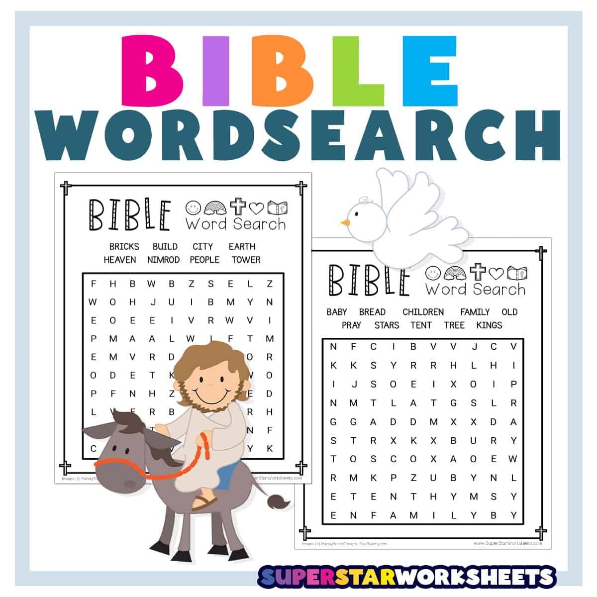 Free Printable Biblical Word Search Puzzles