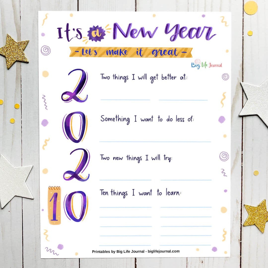 Big Life Journal Free Printables