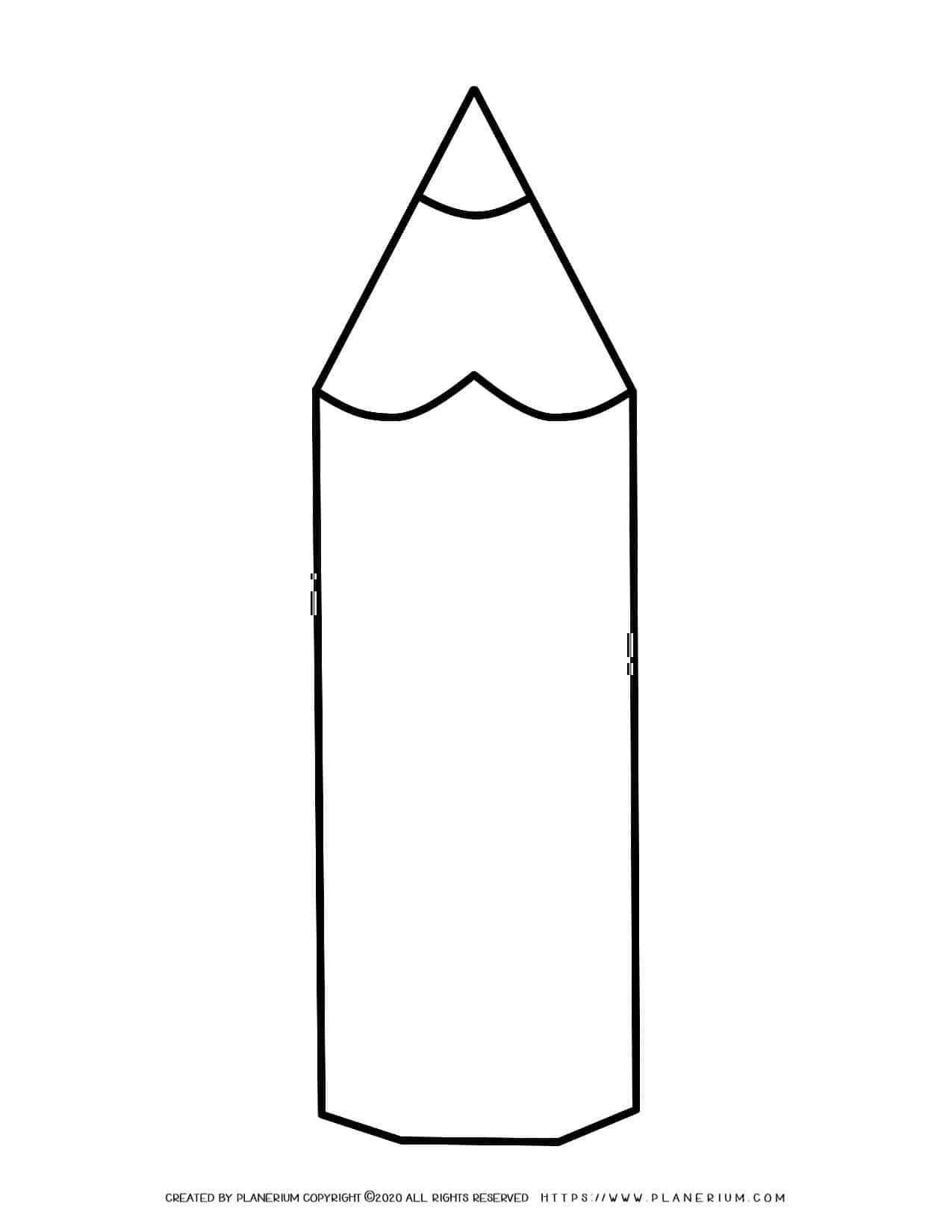 Big Pencil Template Planerium