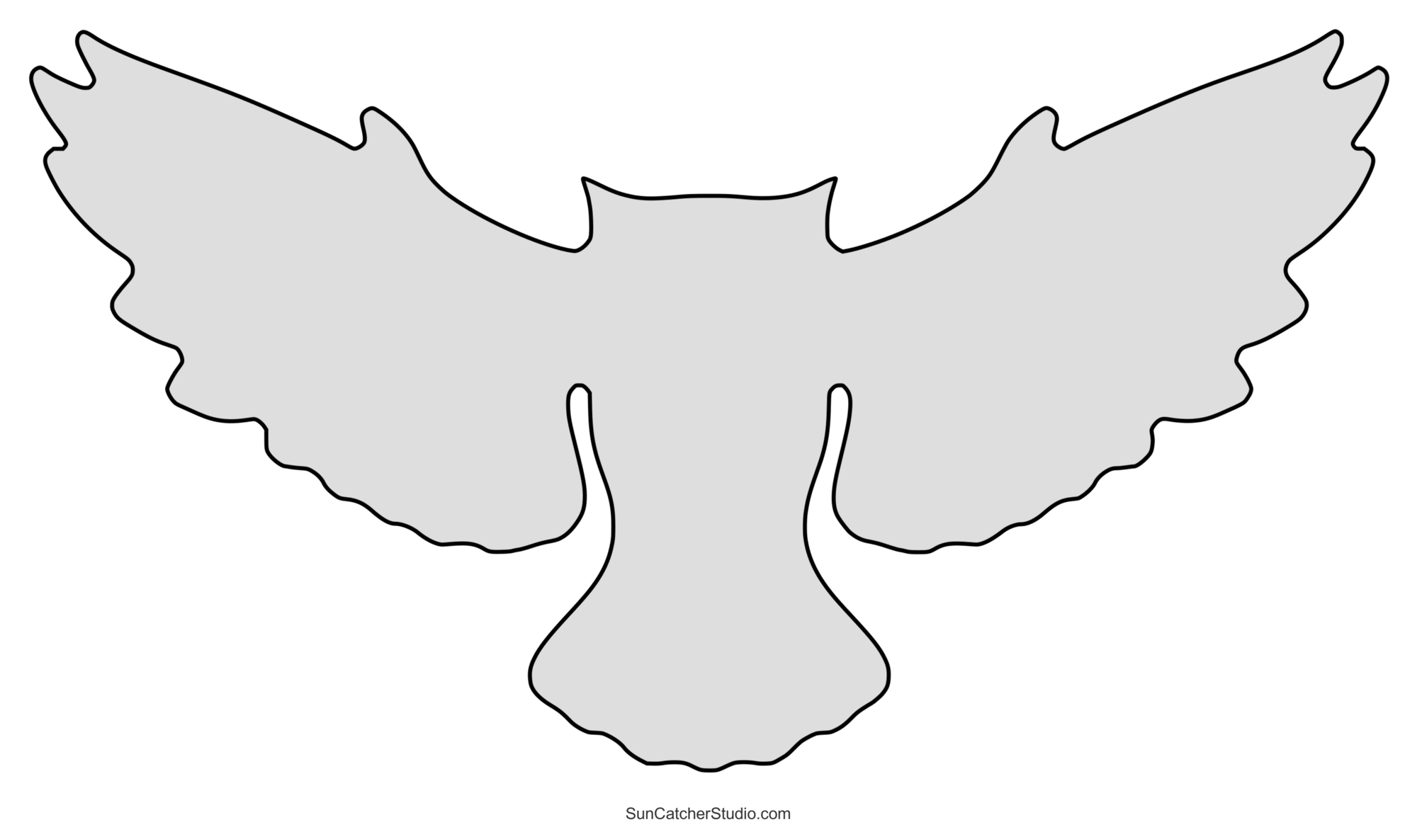 Free Printable Flying Bird Template