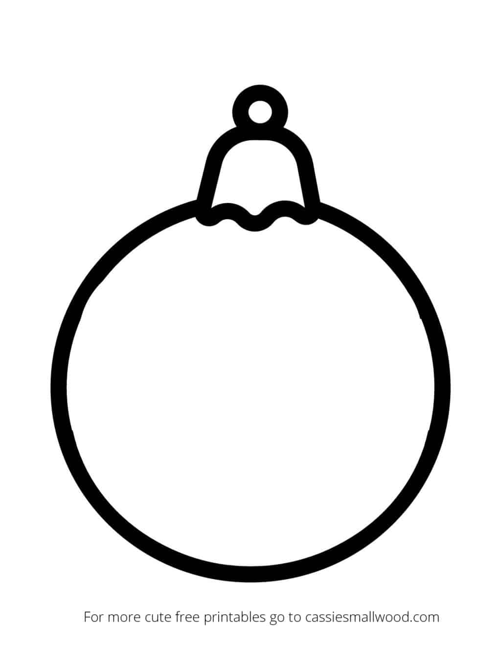 Blank Printable Christmas Ornament Template Large Cassie Smallwood
