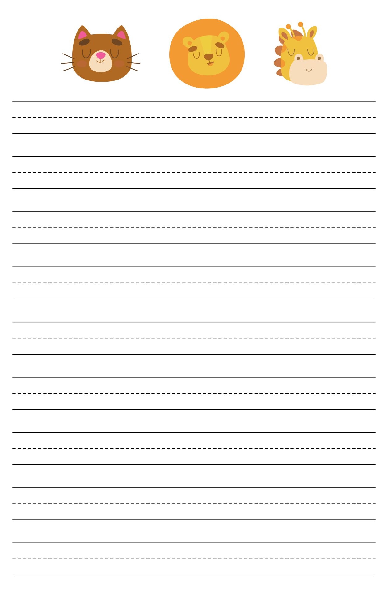 Free Printable Kindergarten Paper