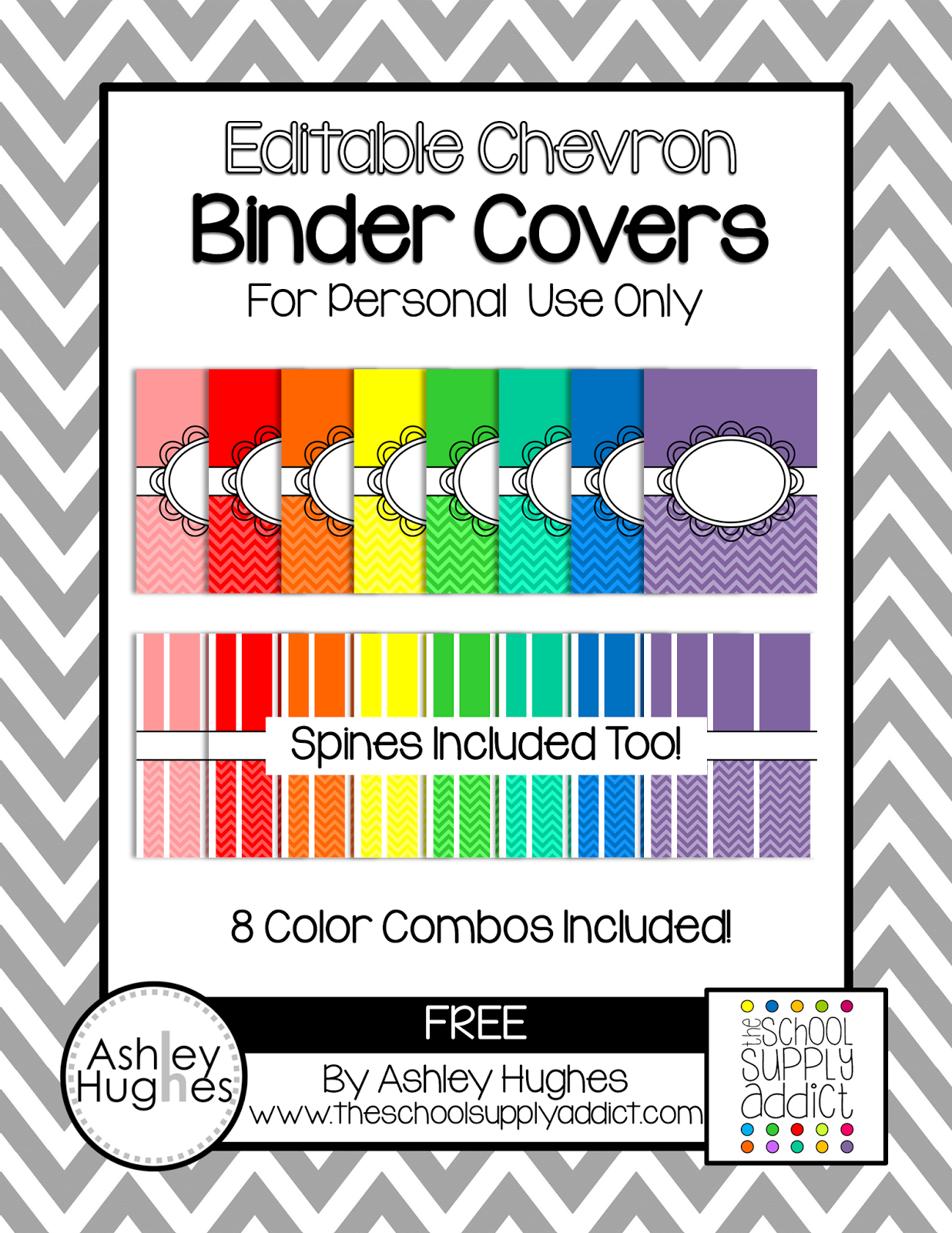 Blog Hoppin Free Binder Covers For Color Coding Or Whatever 