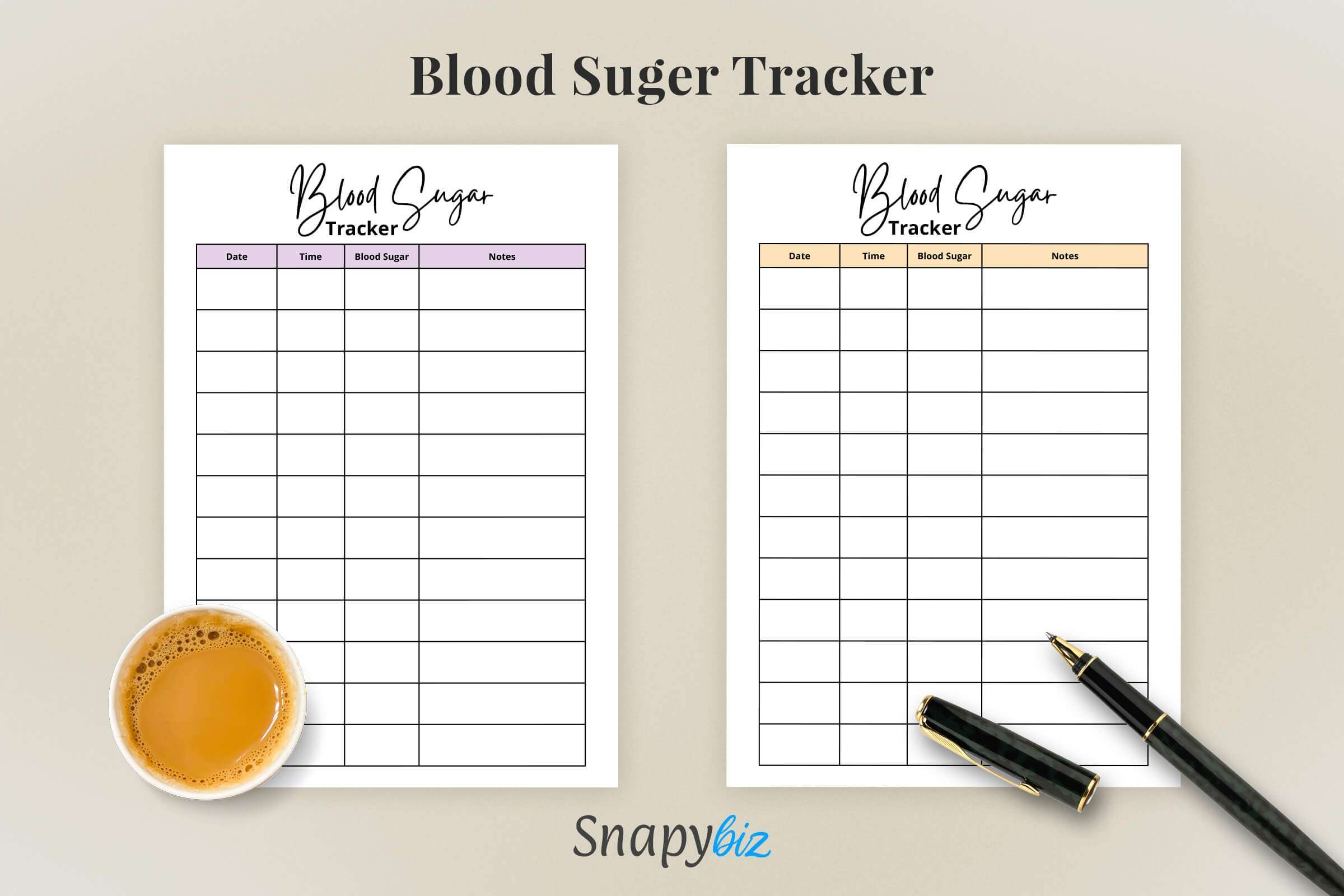 Free Printable Blood Glucose Log Sheet