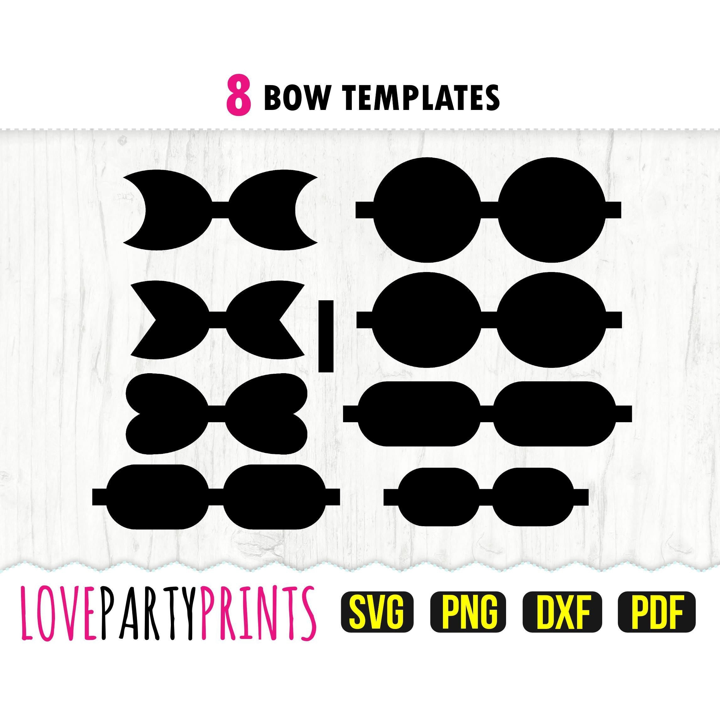 Bow Bundle Svg DXF PNG PDF Hair Bow Template Felt Bow Svg Hair Bow Svg Svg742