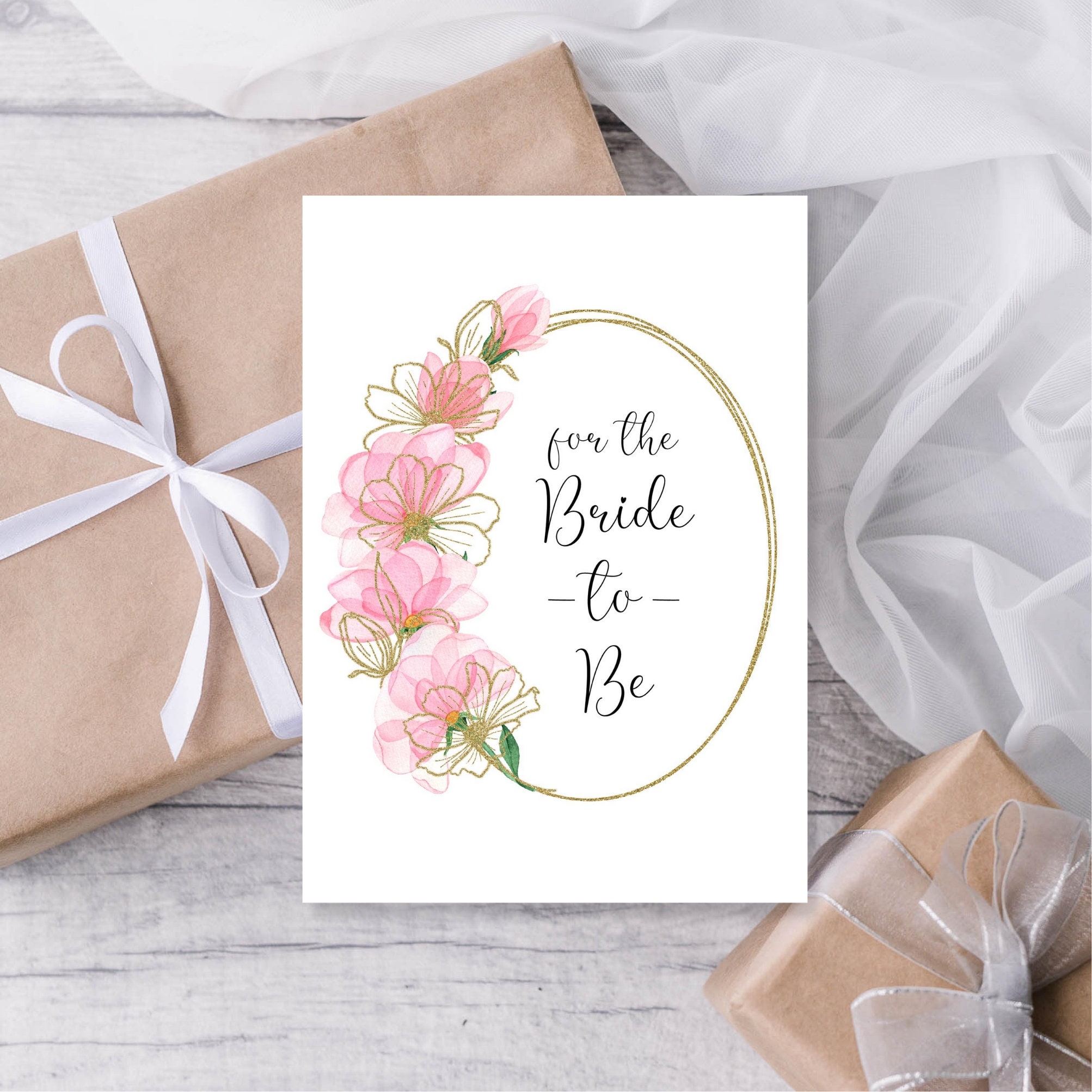 Bridal Shower Card Printable Etsy