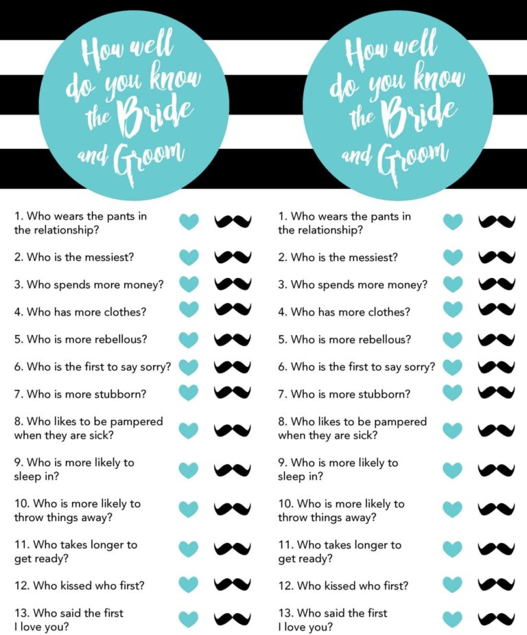 Bridal Shower Games Free Printables Lou Lou Girls
