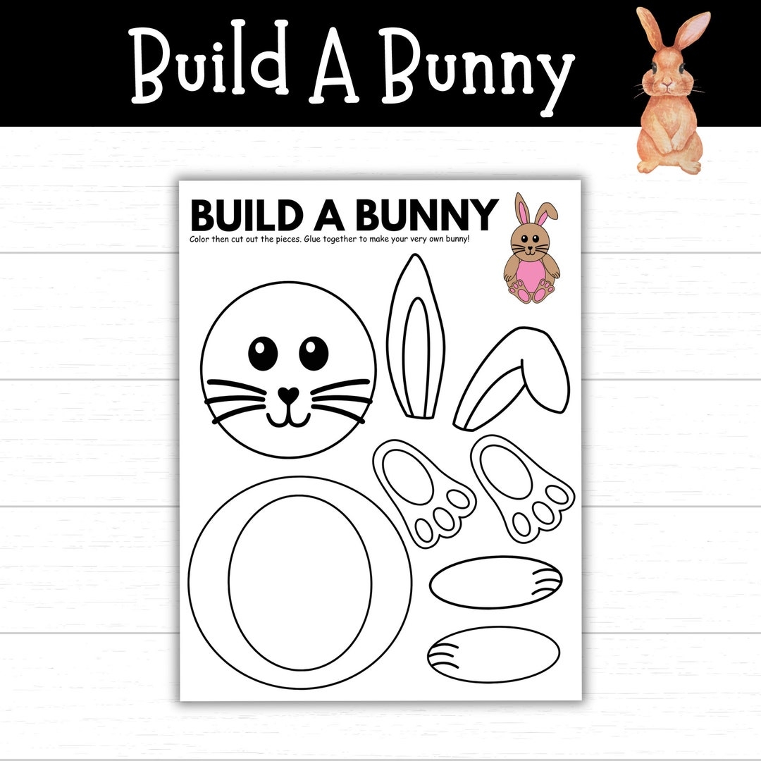 Free Printable Build A Bunny