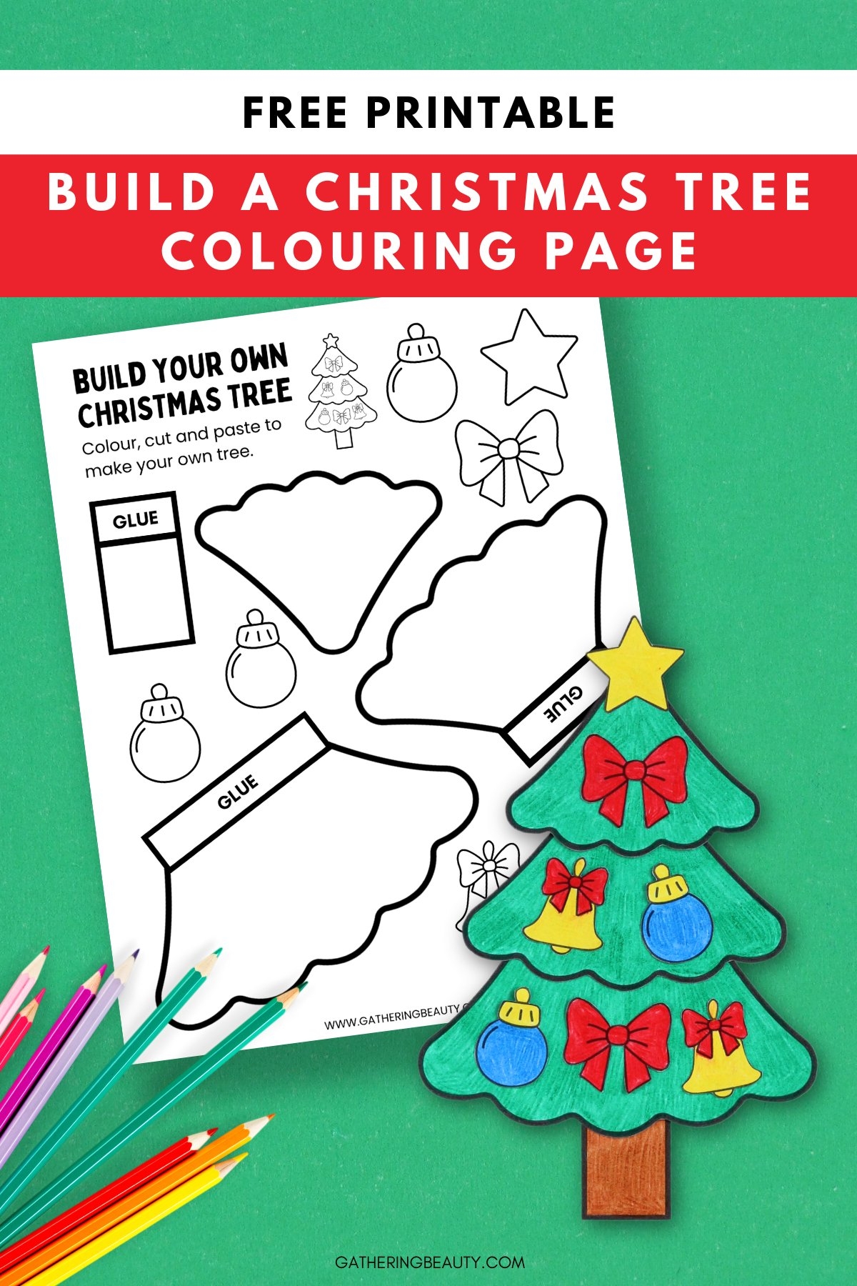 Build A Christmas Tree Free Printable Gathering Beauty