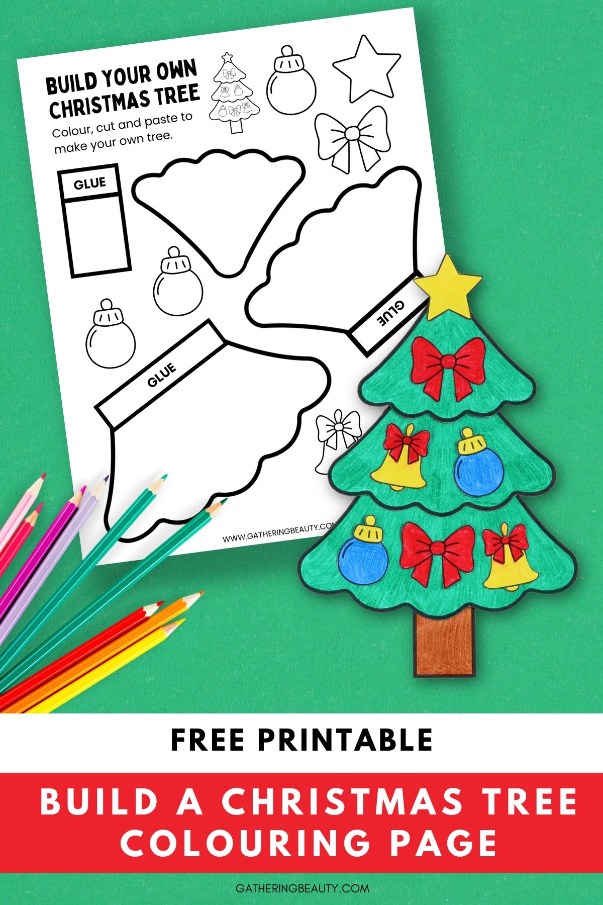 Build A Christmas Tree Free Printable Gathering Beauty