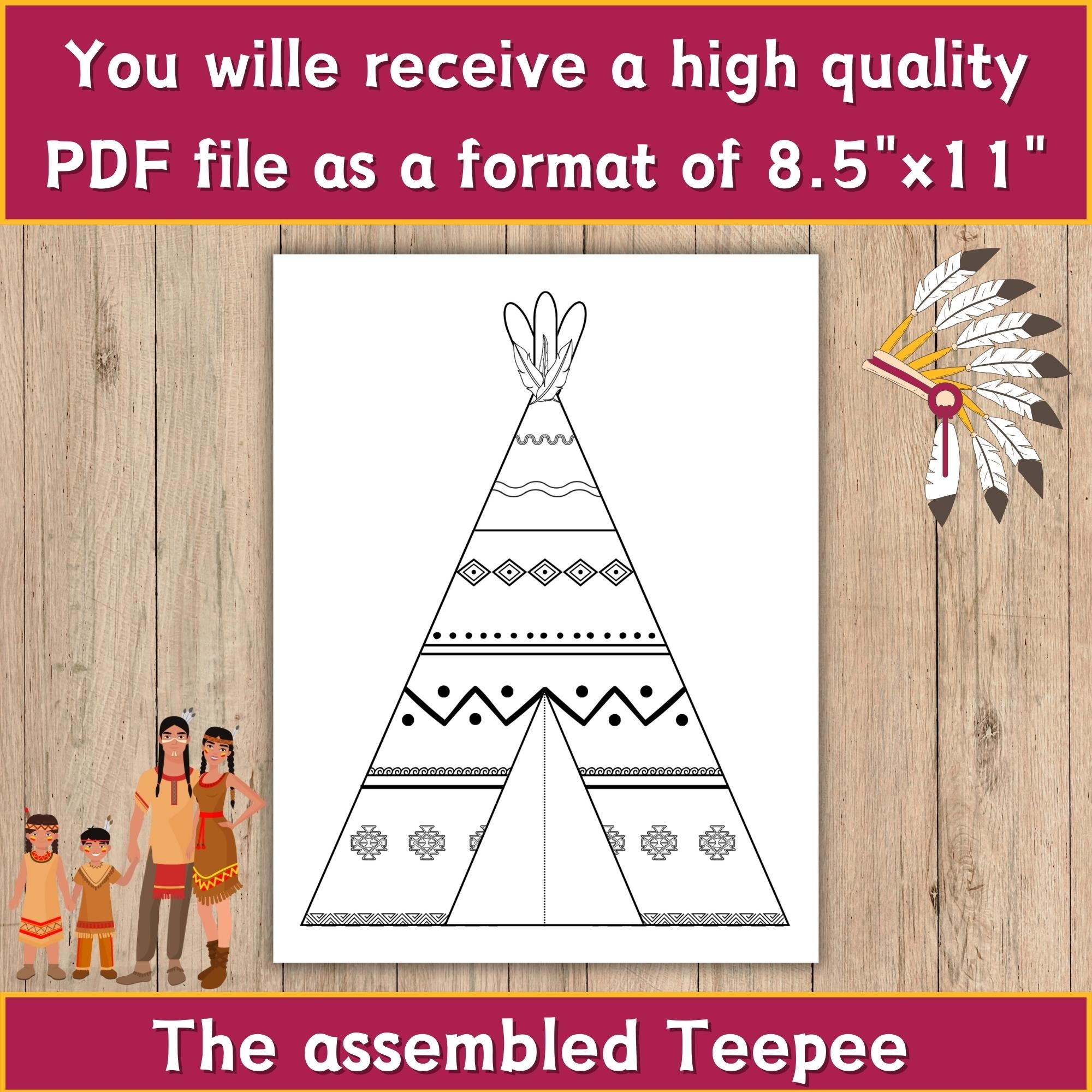 Free Printable Teepee Pattern Printable