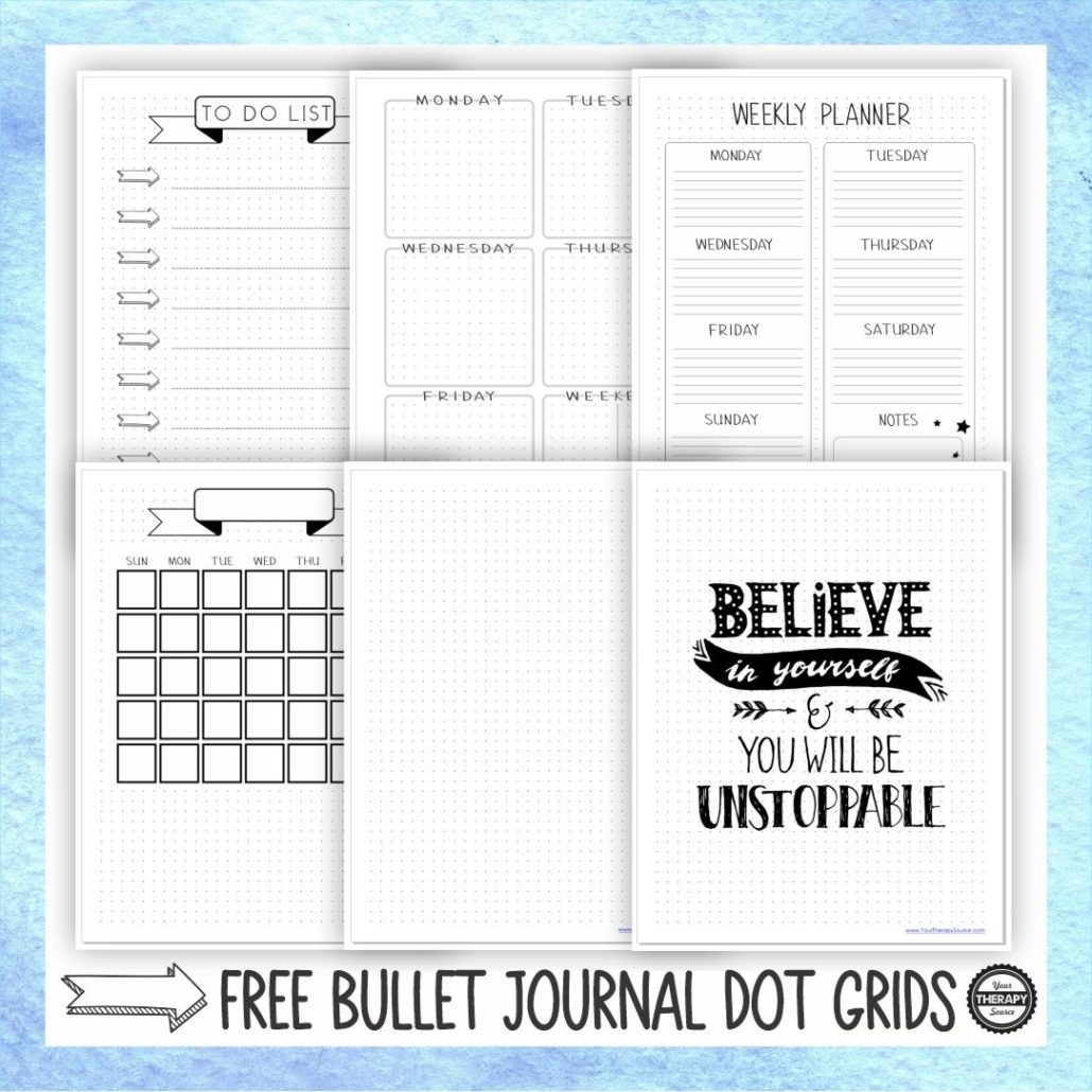 Bullet Journal Printables Free