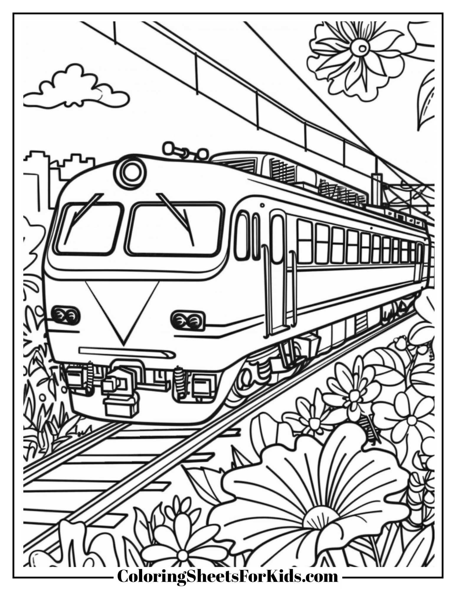 Bullet Train Coloring Pages Free Printables Coloring Sheets For Kids
