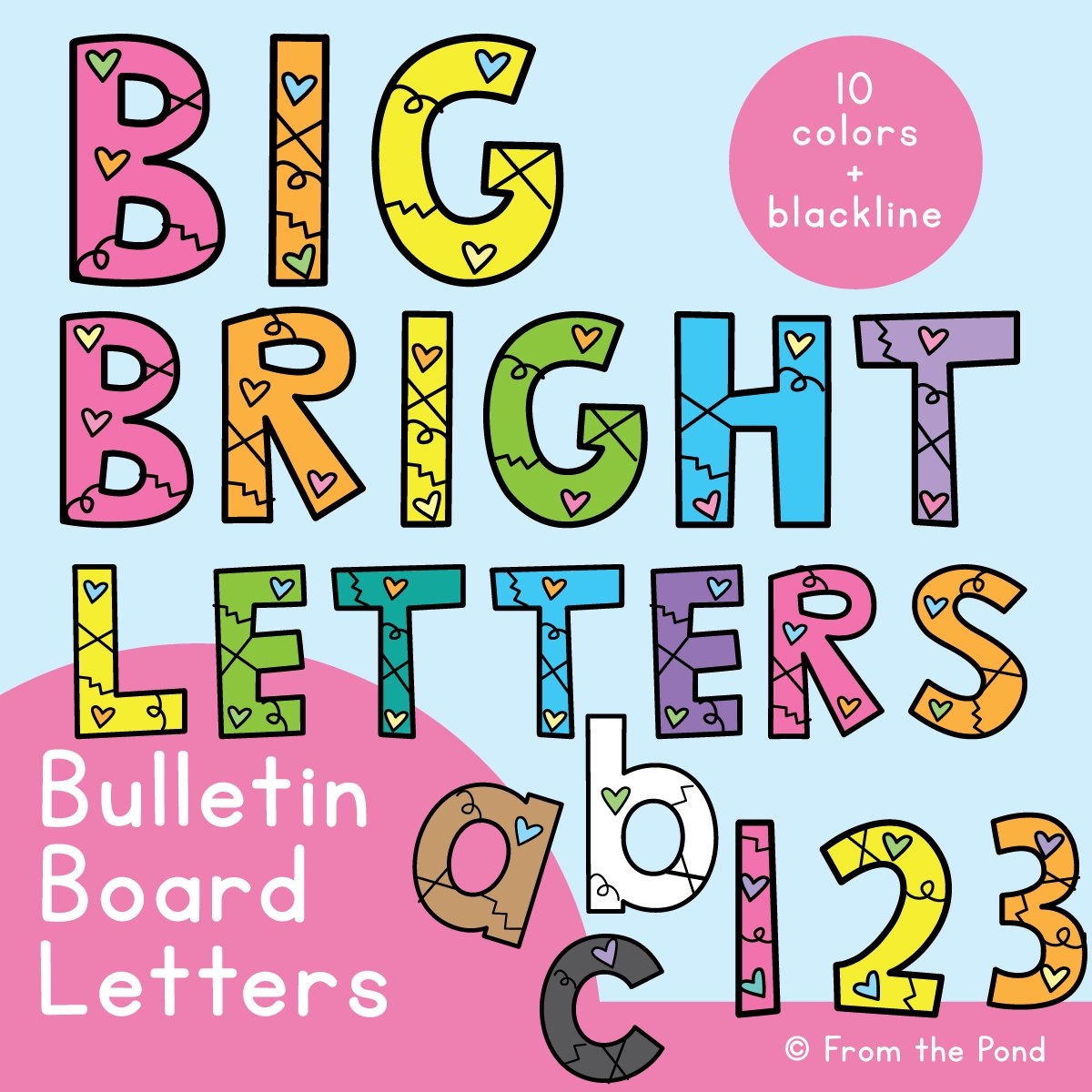 Bulletin Board Letters For The Classroom Just Print And Display 