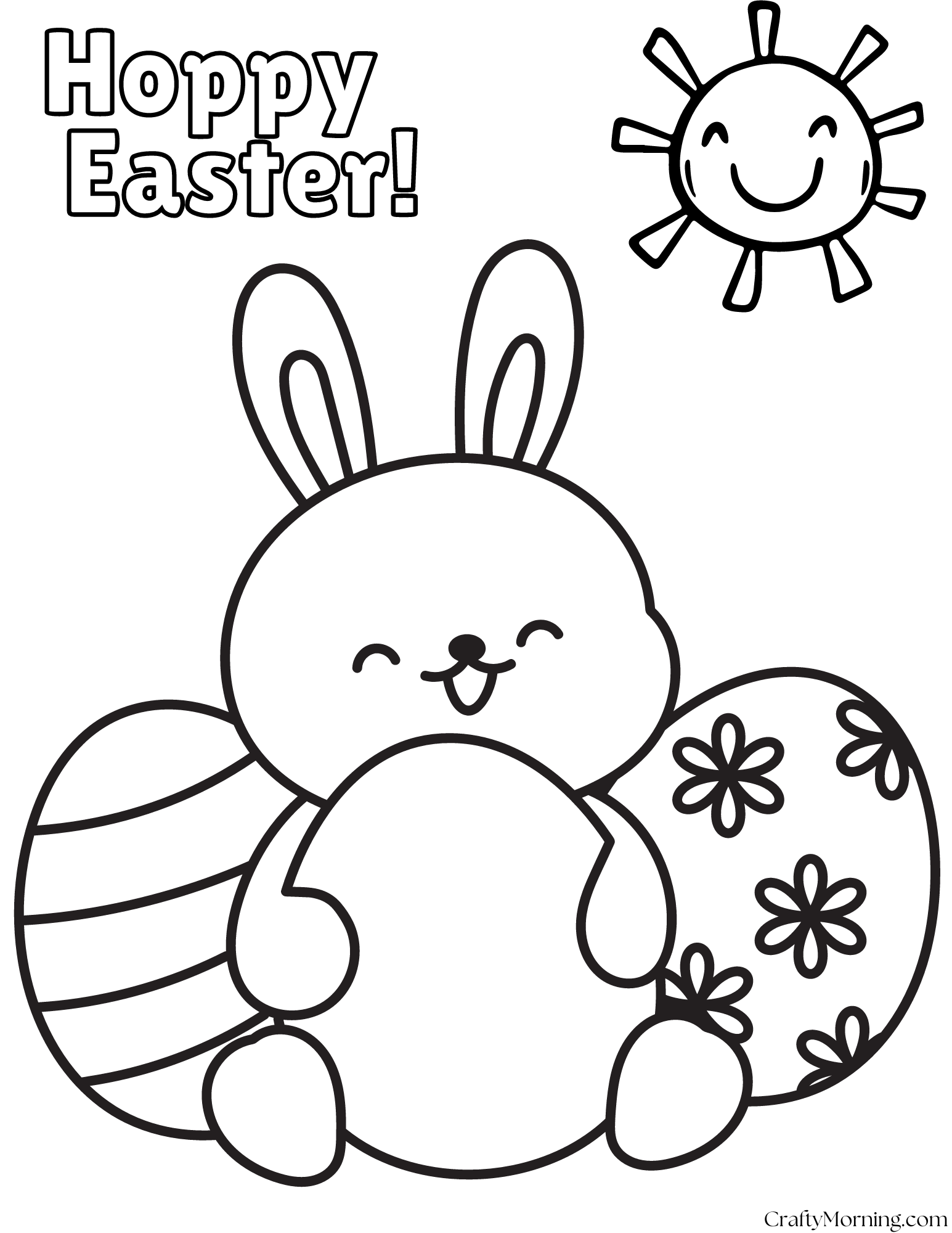 Free Printable Coloring Pages Easter Bunny