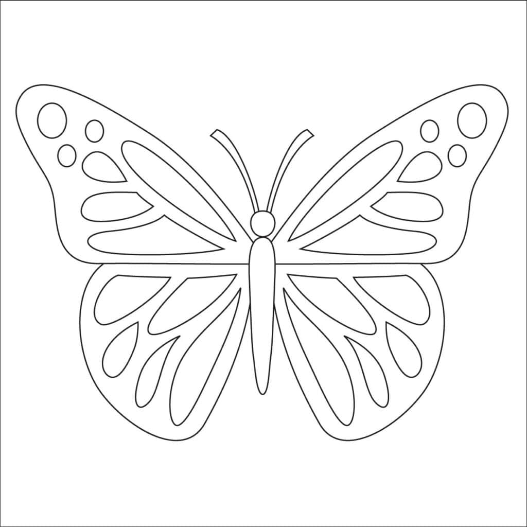 Butterfly Coloring Page Free Printable Sheets For Kids