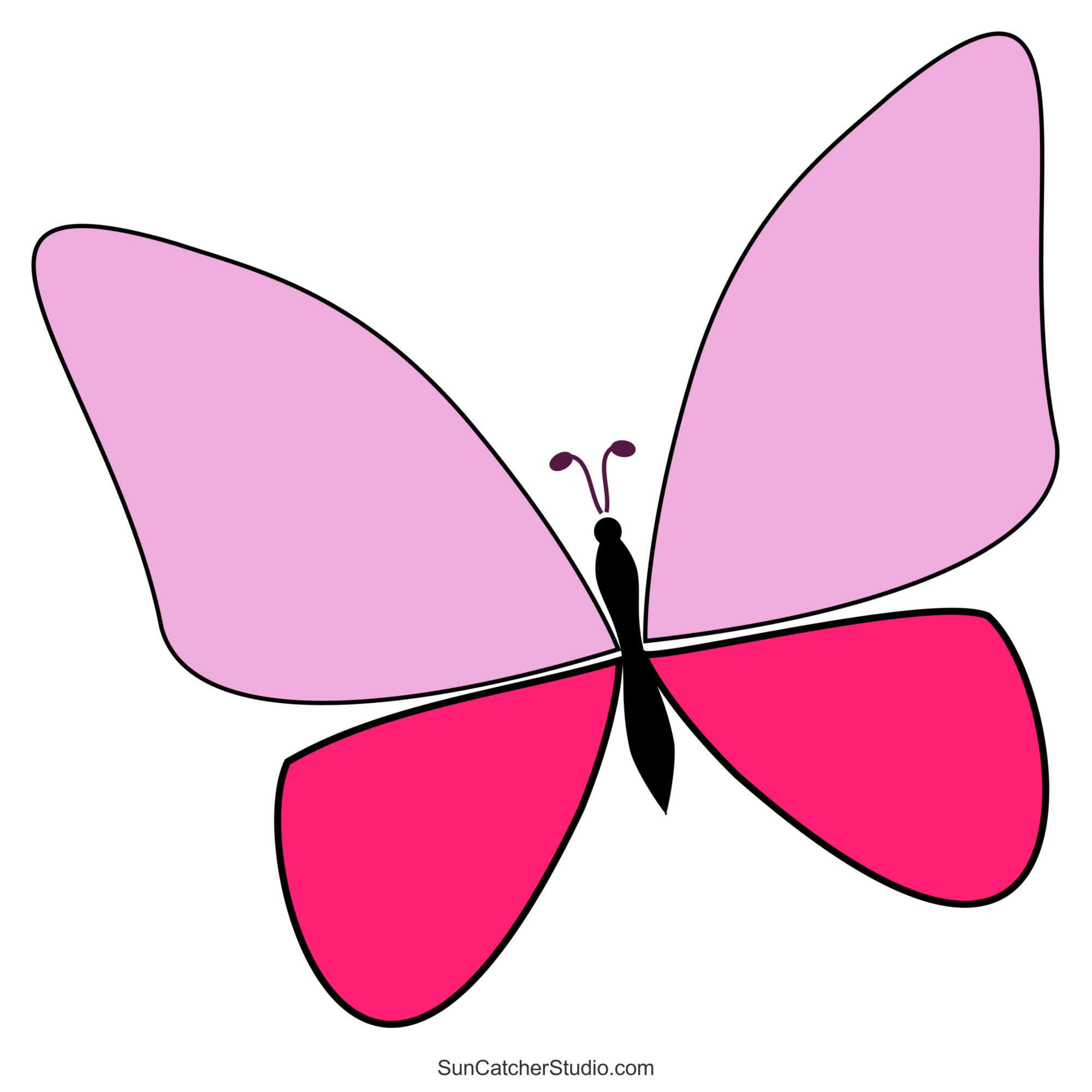 Butterfly SVG Files Printable Templates Patterns U0026 Clipart 