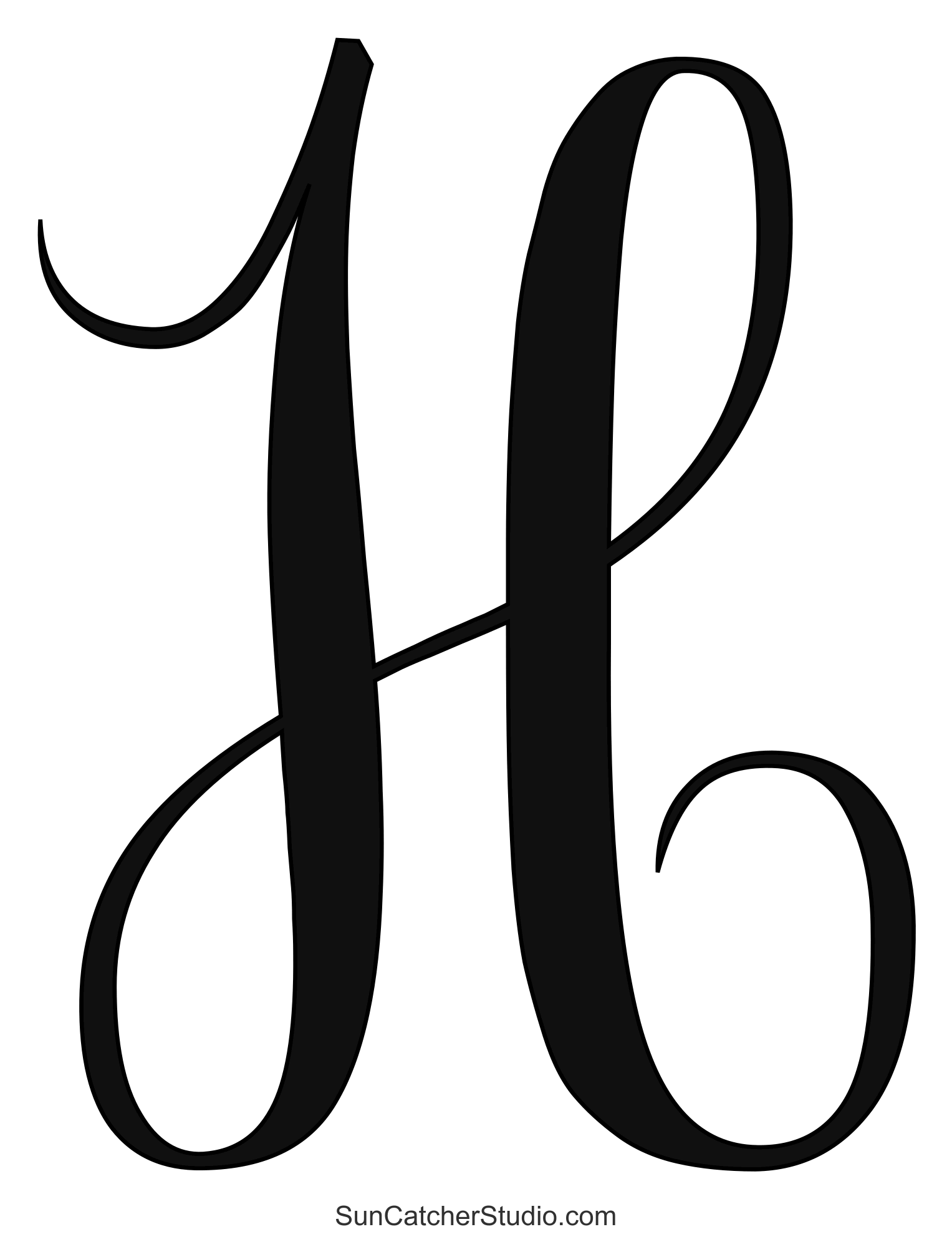 Calligraphy Alphabet Letters Printable Monogram Font Free Printables Monograms Design Tools Patterns U0026 DIY Projects