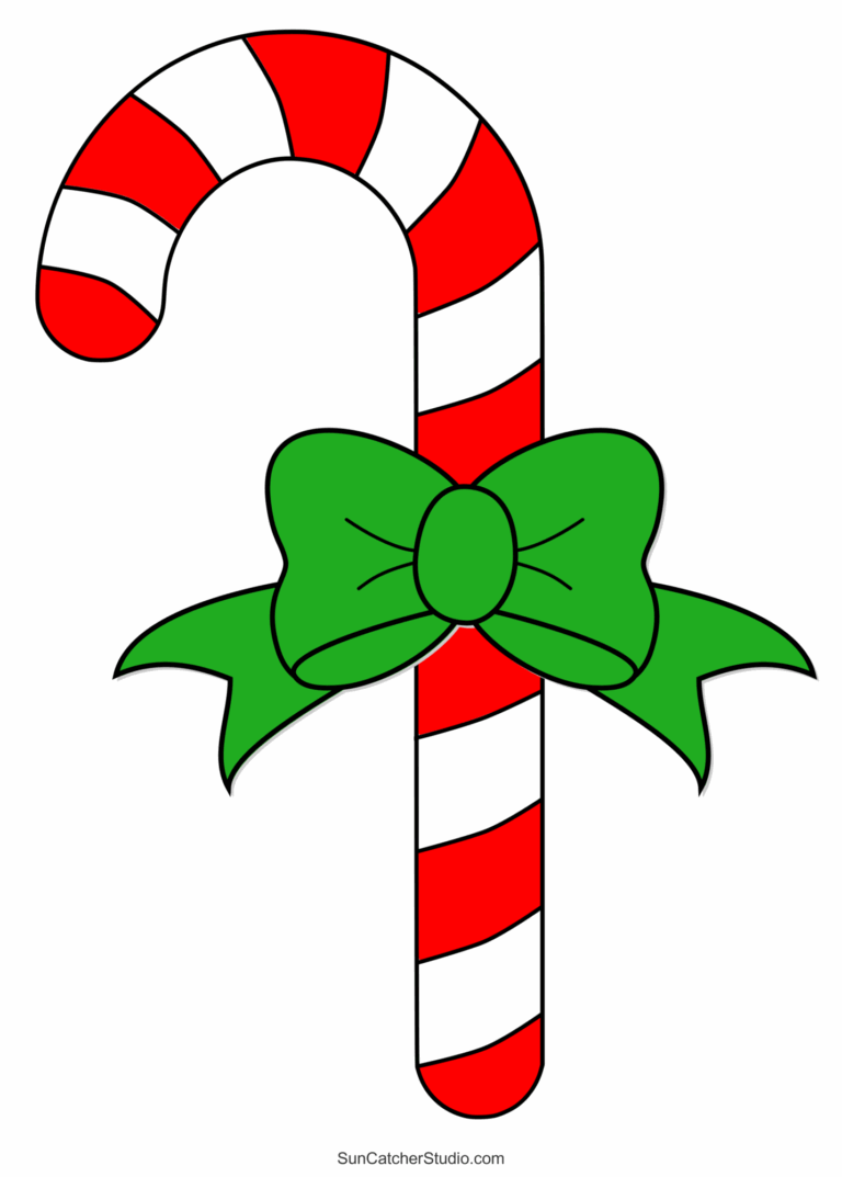 Candy Cane Templates Free Printable Patterns U0026 Stencils Free 