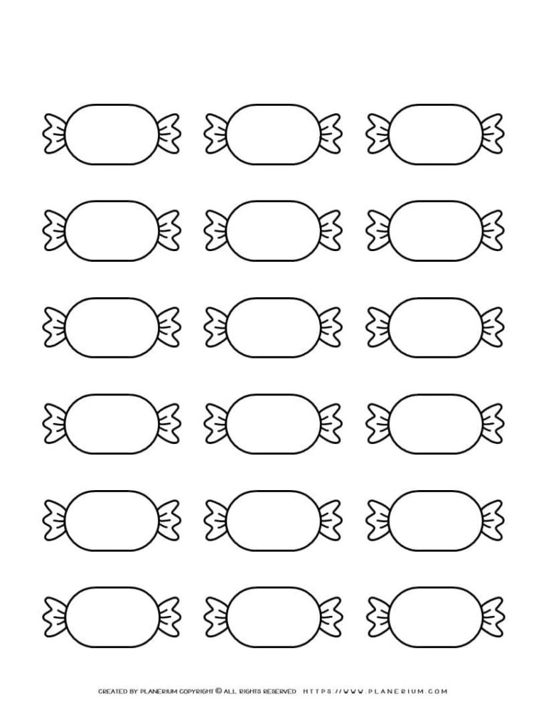 Candy Template Eighteen Candies Planerium
